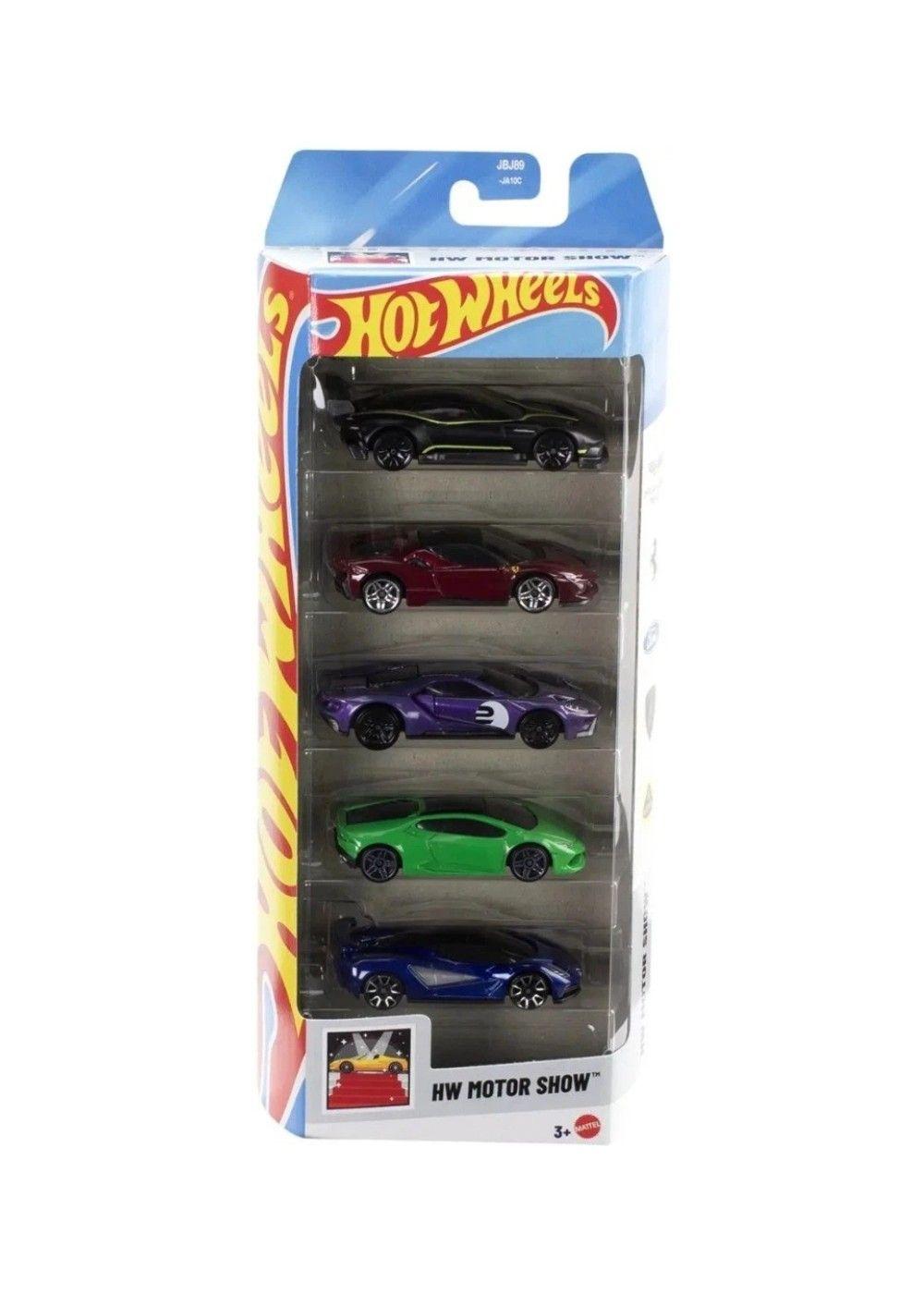 Pack 5 Autos HW - Rápido Y Furioso Retro Racers Motor Show-2
