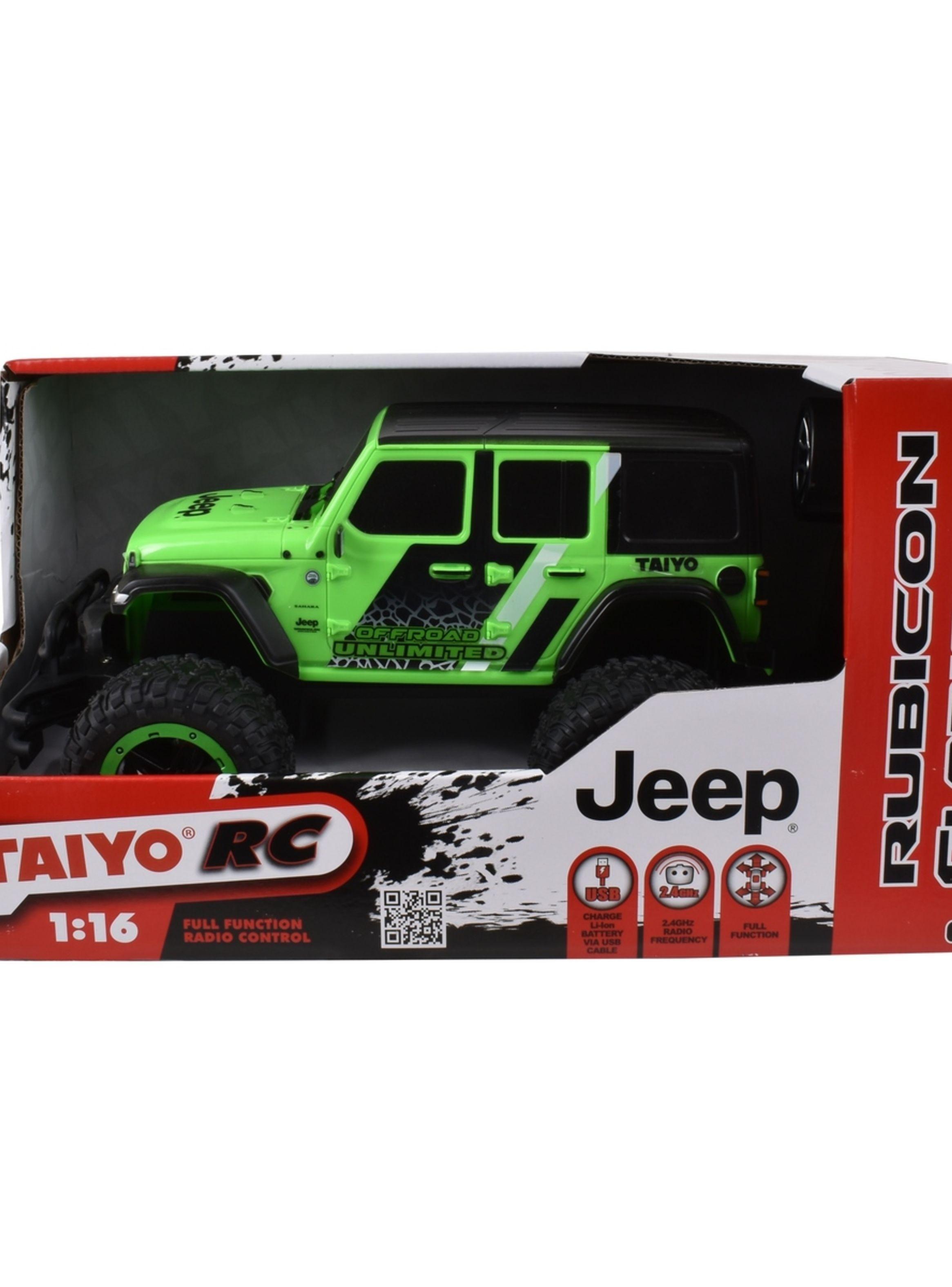 Jeep R Controlado Wrangler Sahara Escala 1:16 Batería Litio-2