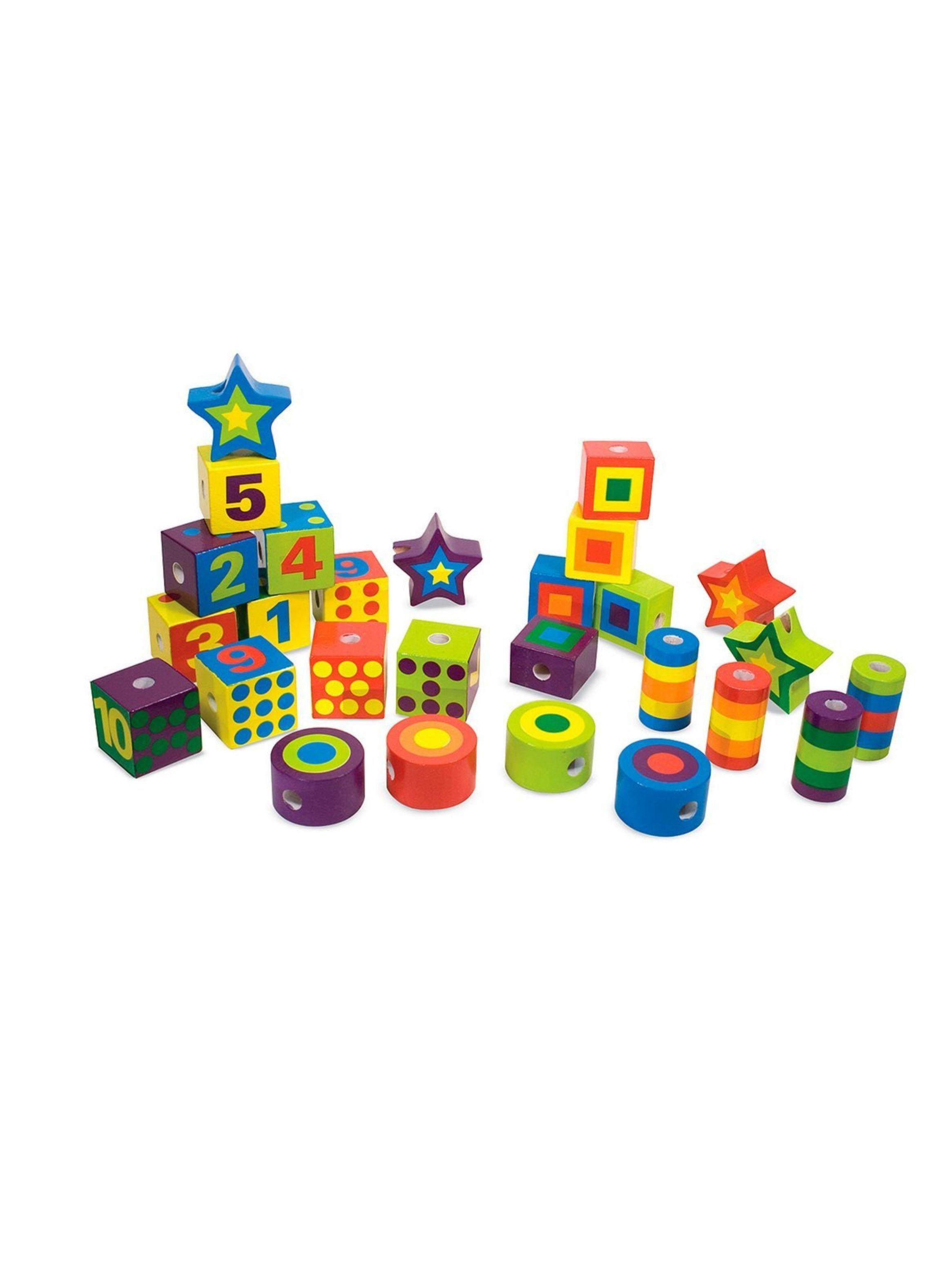 Juego didáctico de encaje Melissa y Doug con cordones-0