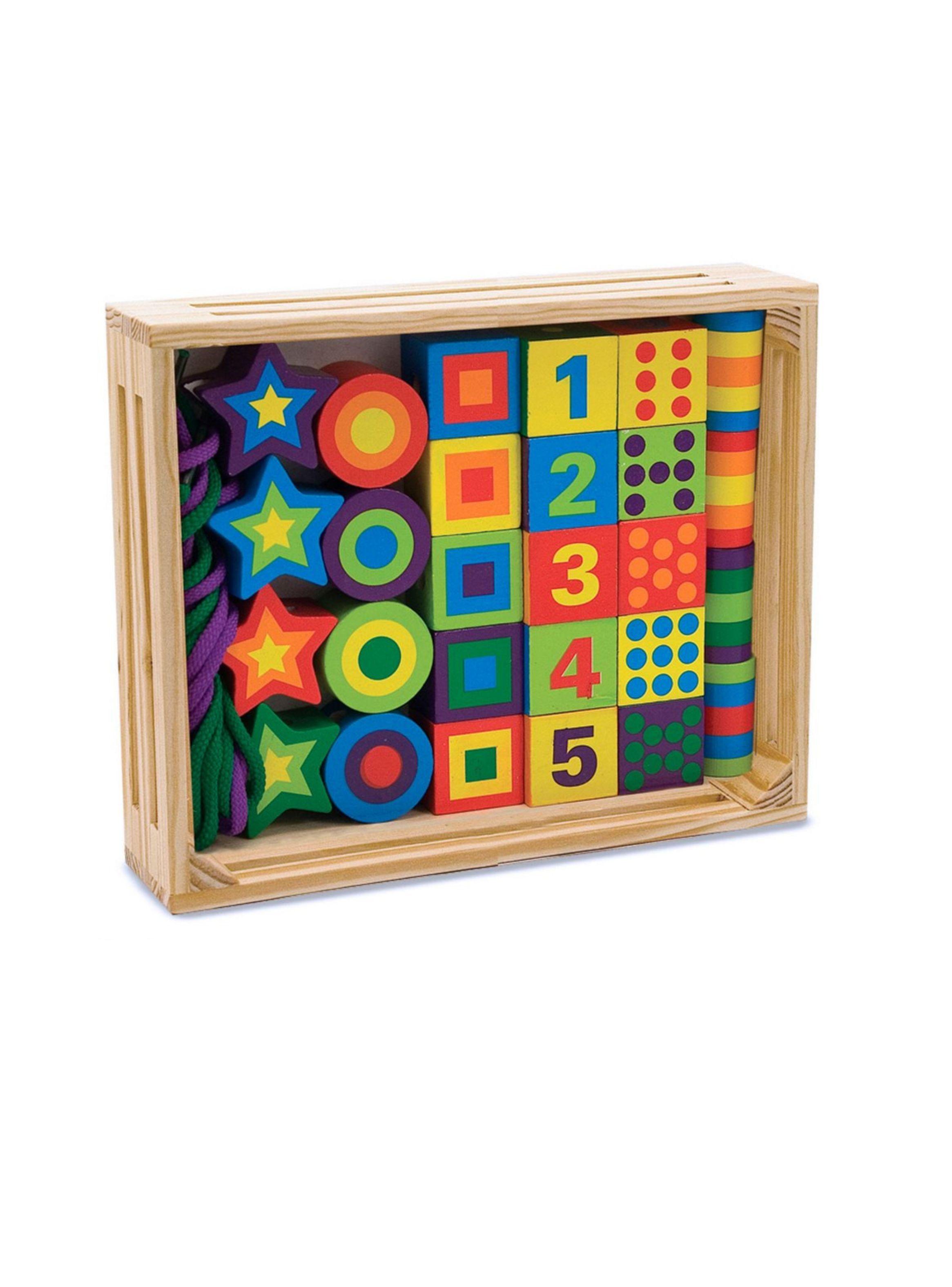 Juego didáctico de encaje Melissa y Doug con cordones-1