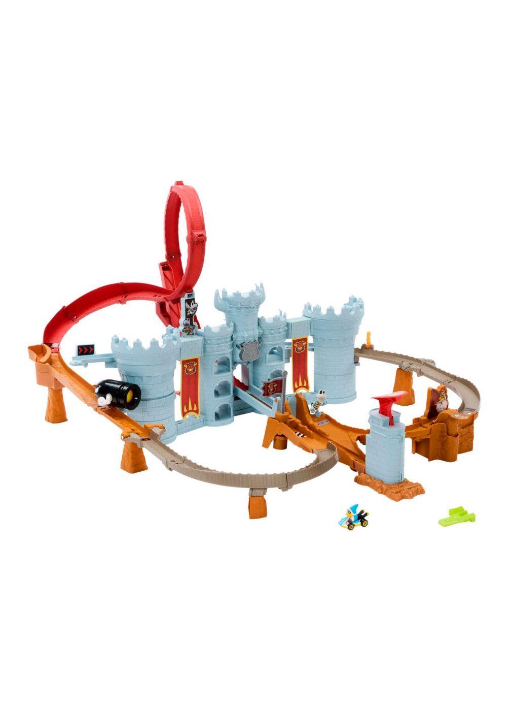 Hot Wheels Mario Kart Pista De Juguete Castillo Bowser-0