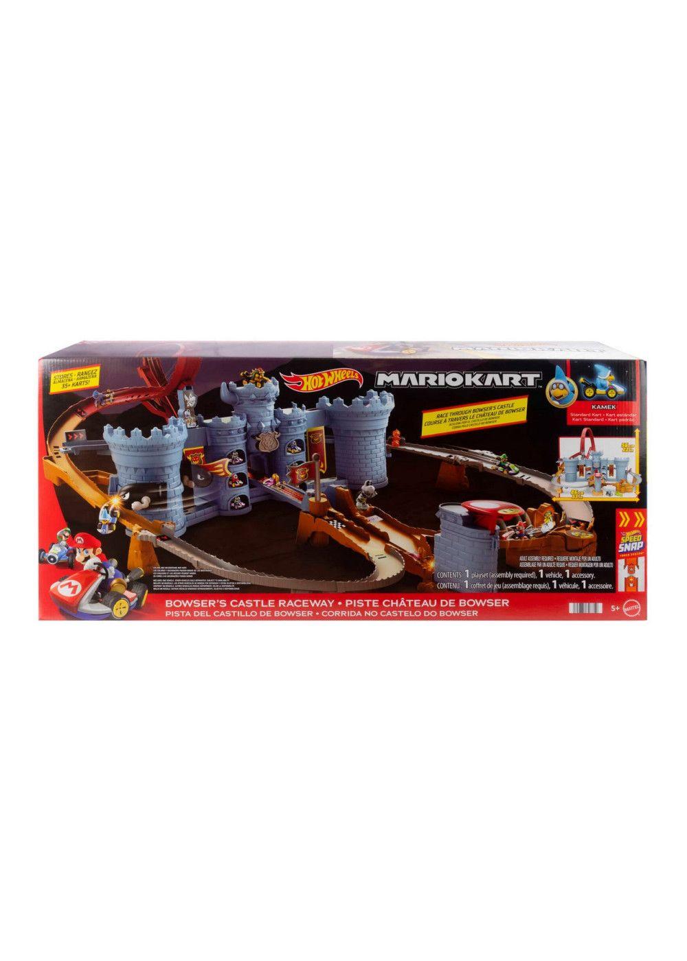 Hot Wheels Mario Kart Pista De Juguete Castillo Bowser-1