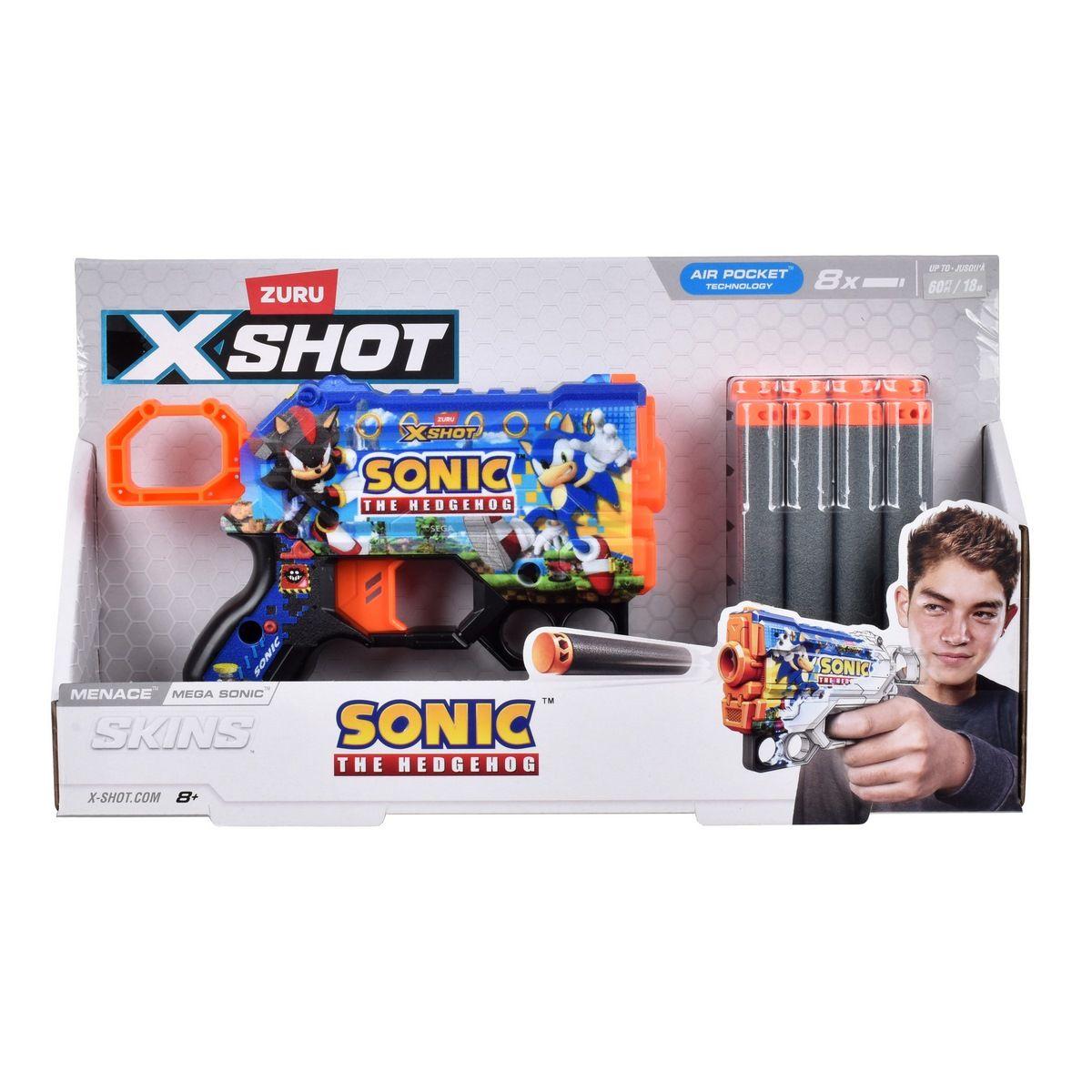 LANZA DARDOS SKIN MENACE SONIC  8 DARDOS - MEGA SONIC-2
