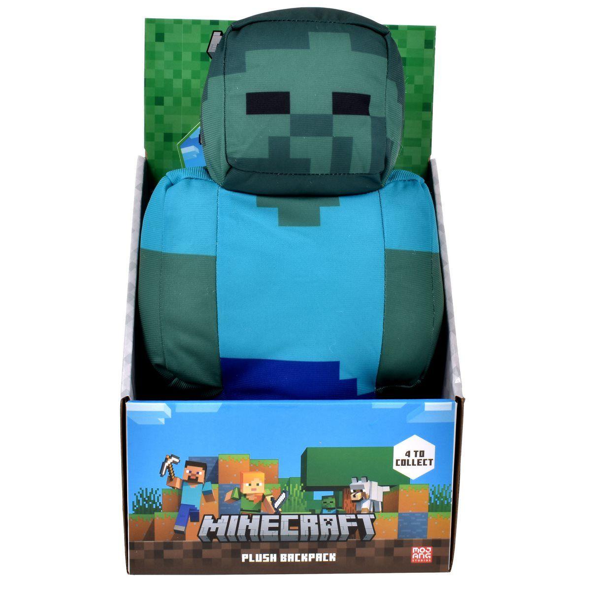 MOCHILA PELUCHE 30 CMS MINECRAFT - ZOMBIE-2