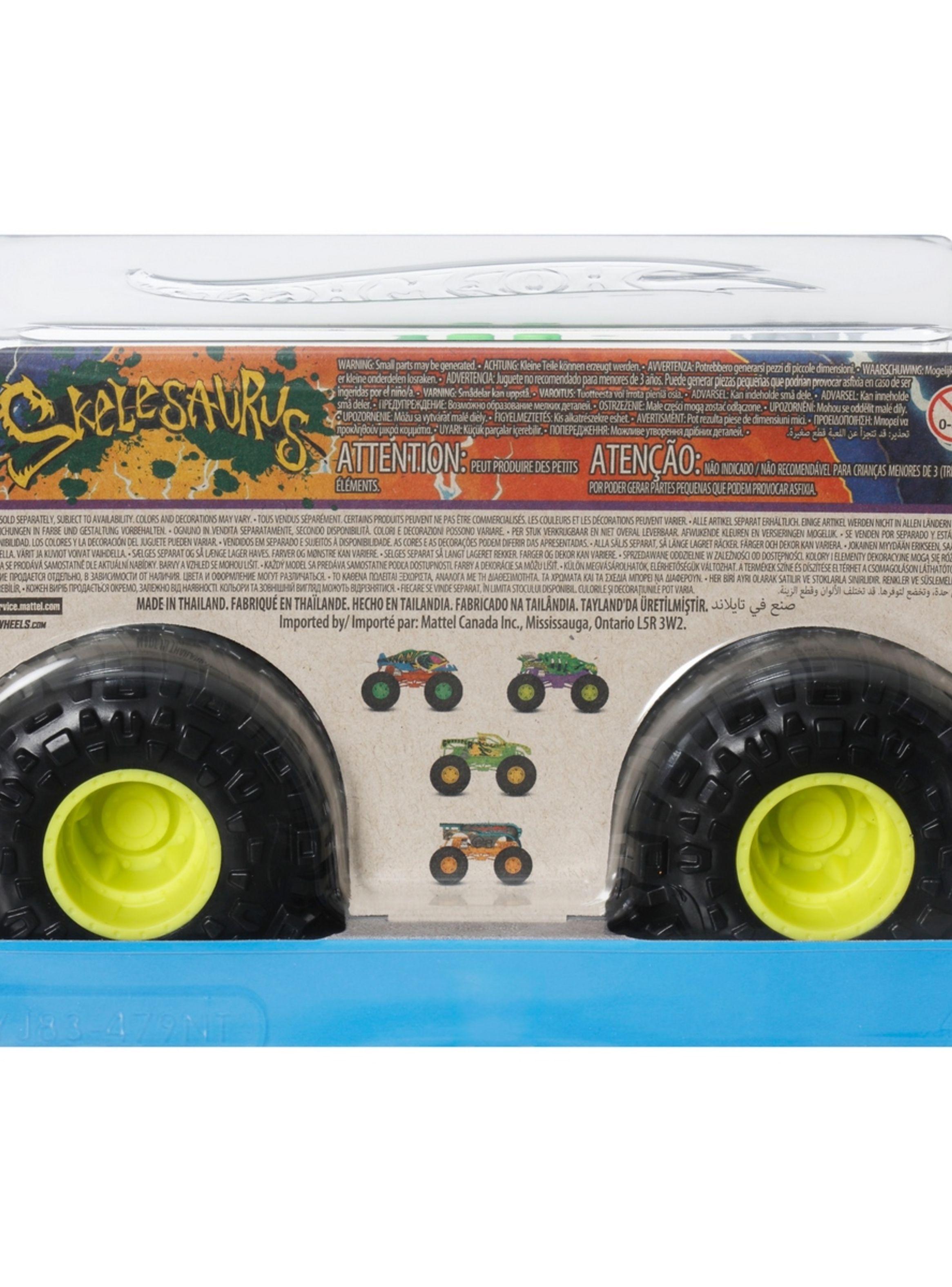 Hot Wheels Monster Trucks Escala 1:24 - Skelesaurus-2