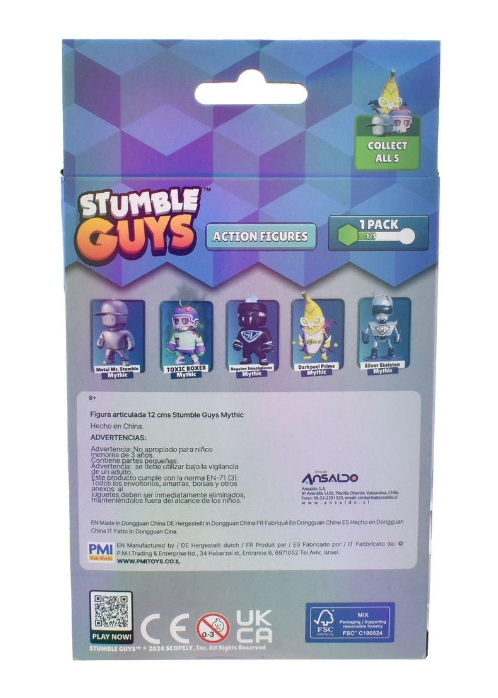 Figura 12 Cms Stumble Guys Mythic - Silver Skeleton-3