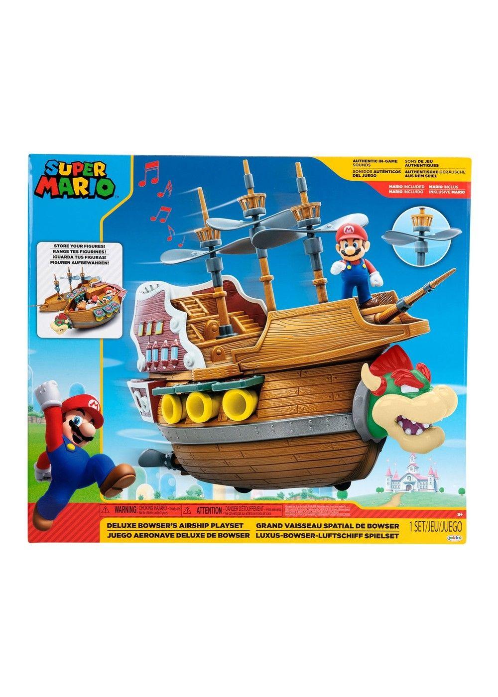 Playset Bowser Airship De Lujo Super Mario De Nintendo-1