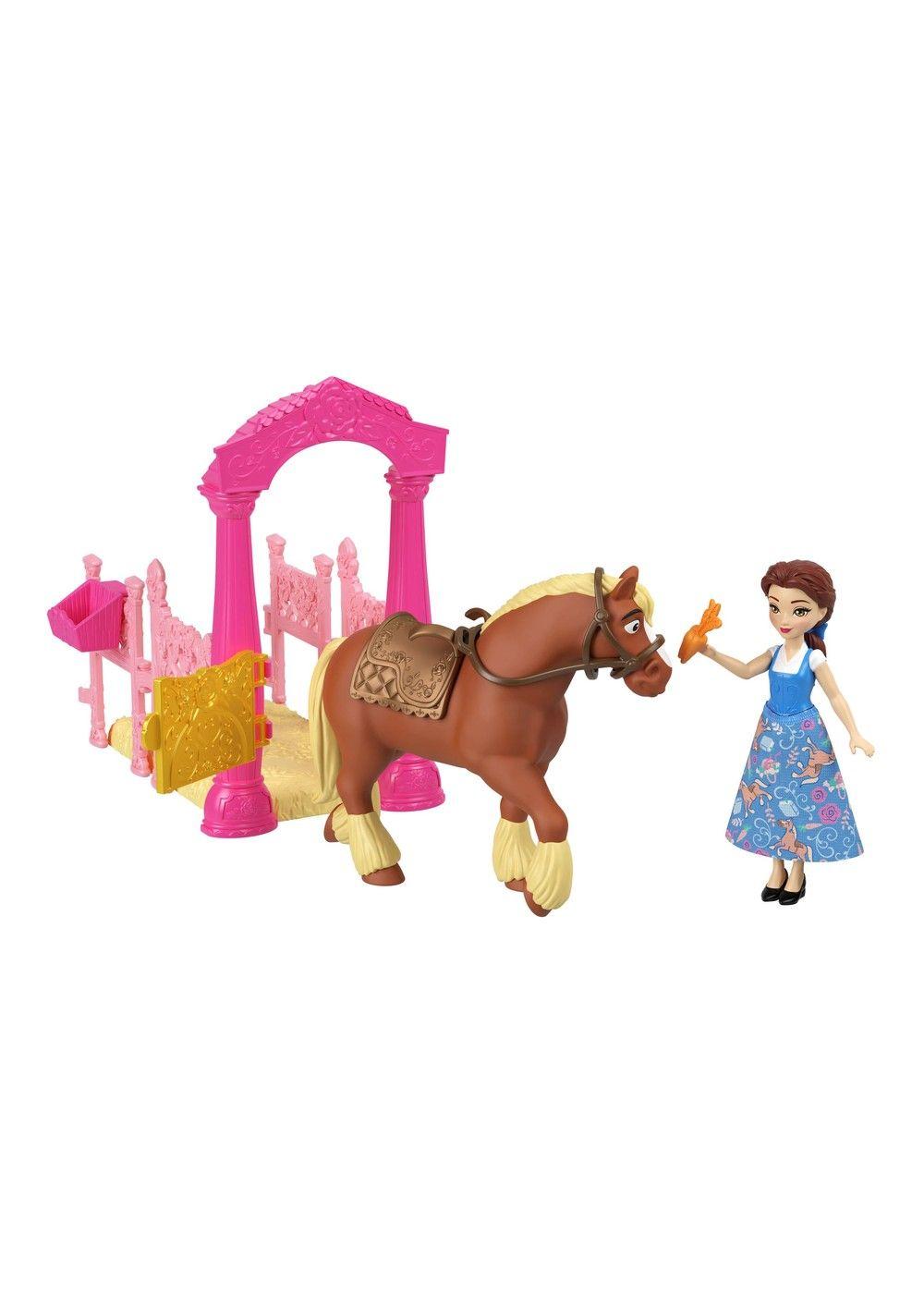 DISNEY PRINCESA PRINCESAS CON ESTABLO Y CABALLO-3