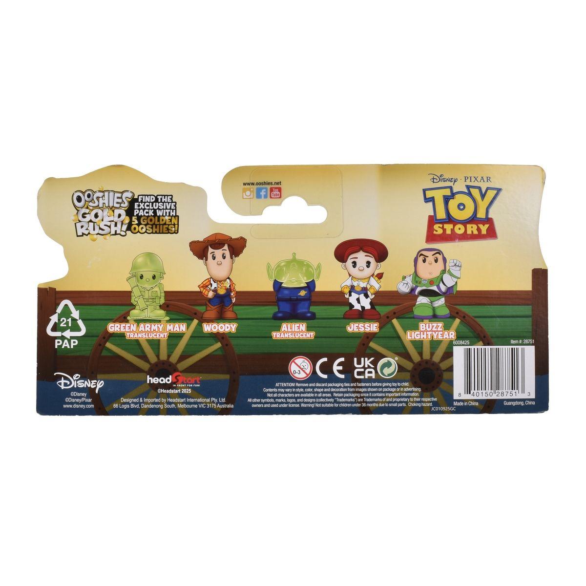 PACK 5 FIGURAS OOSHIES COLECCIONABLES TOY STORY-3