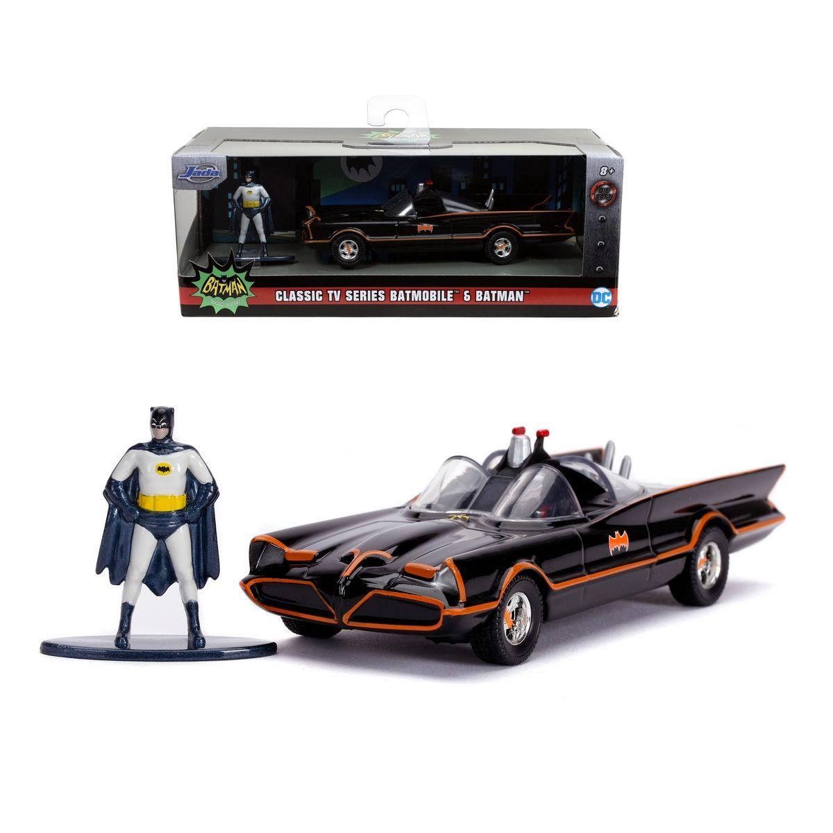 Batimóvil Clásico 1966 Escala 1:32 Con Figura Batman De 4 Cm-0