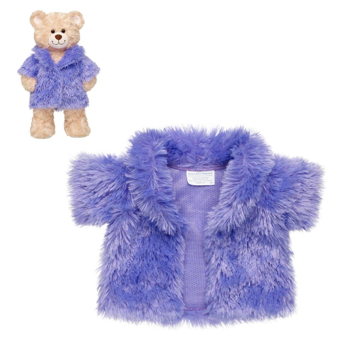ABRIGO PIEL MORADO HONEY GIRLS BUILD-A-BEAR-0