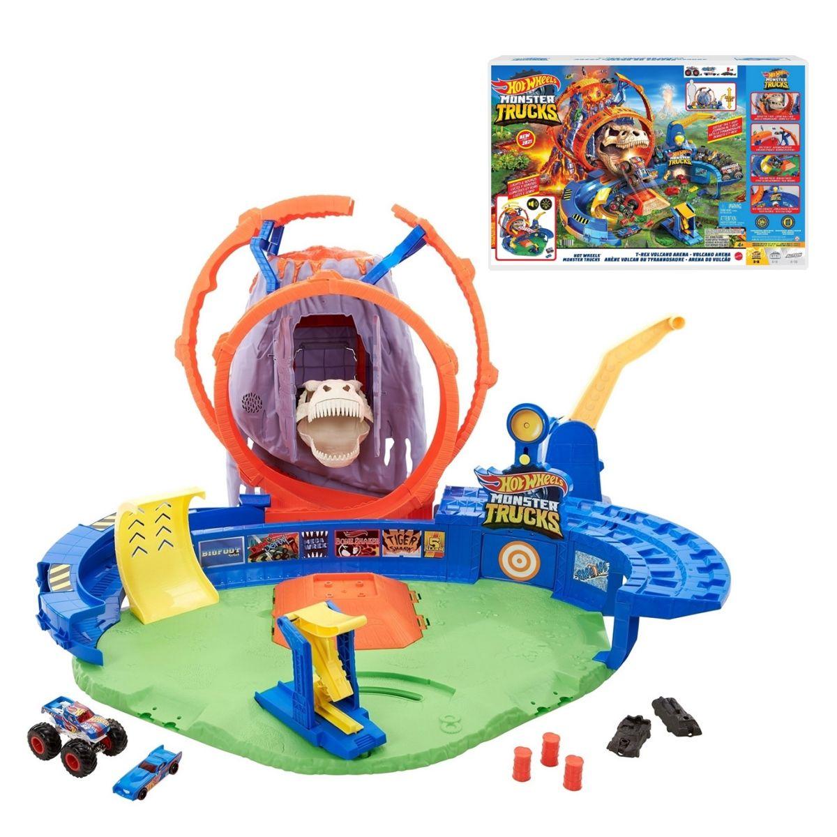 Hot Weels Monster Trucks Volcano Arena Playset Mattel-0
