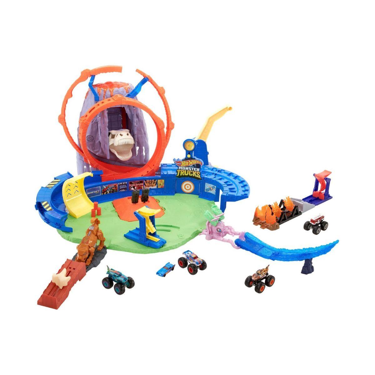 Hot Weels Monster Trucks Volcano Arena Playset Mattel-7