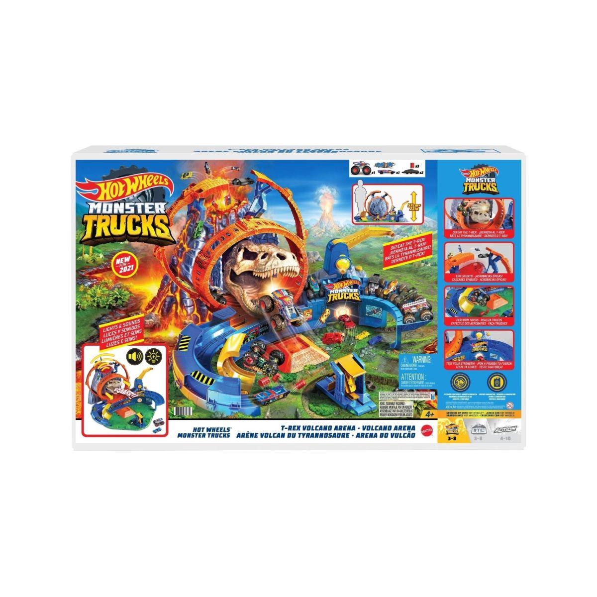 Hot Weels Monster Trucks Volcano Arena Playset Mattel-8