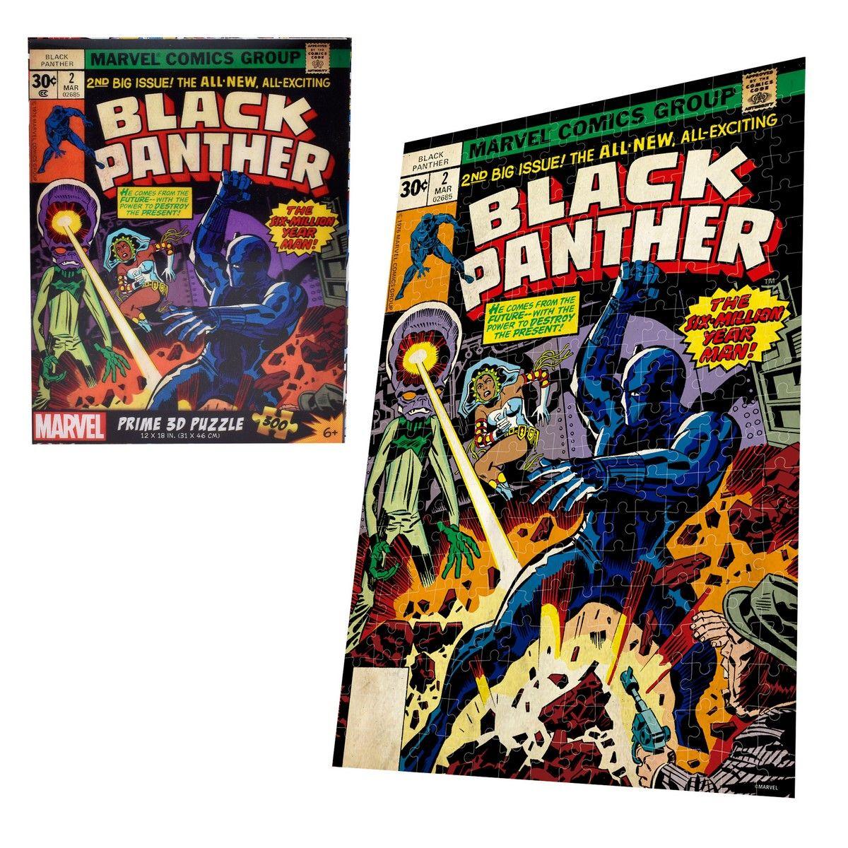 PUZZLE 3D DE 300 PIEZAS MARVEL COMICS VINTAGE -BLACK PANTHER-0