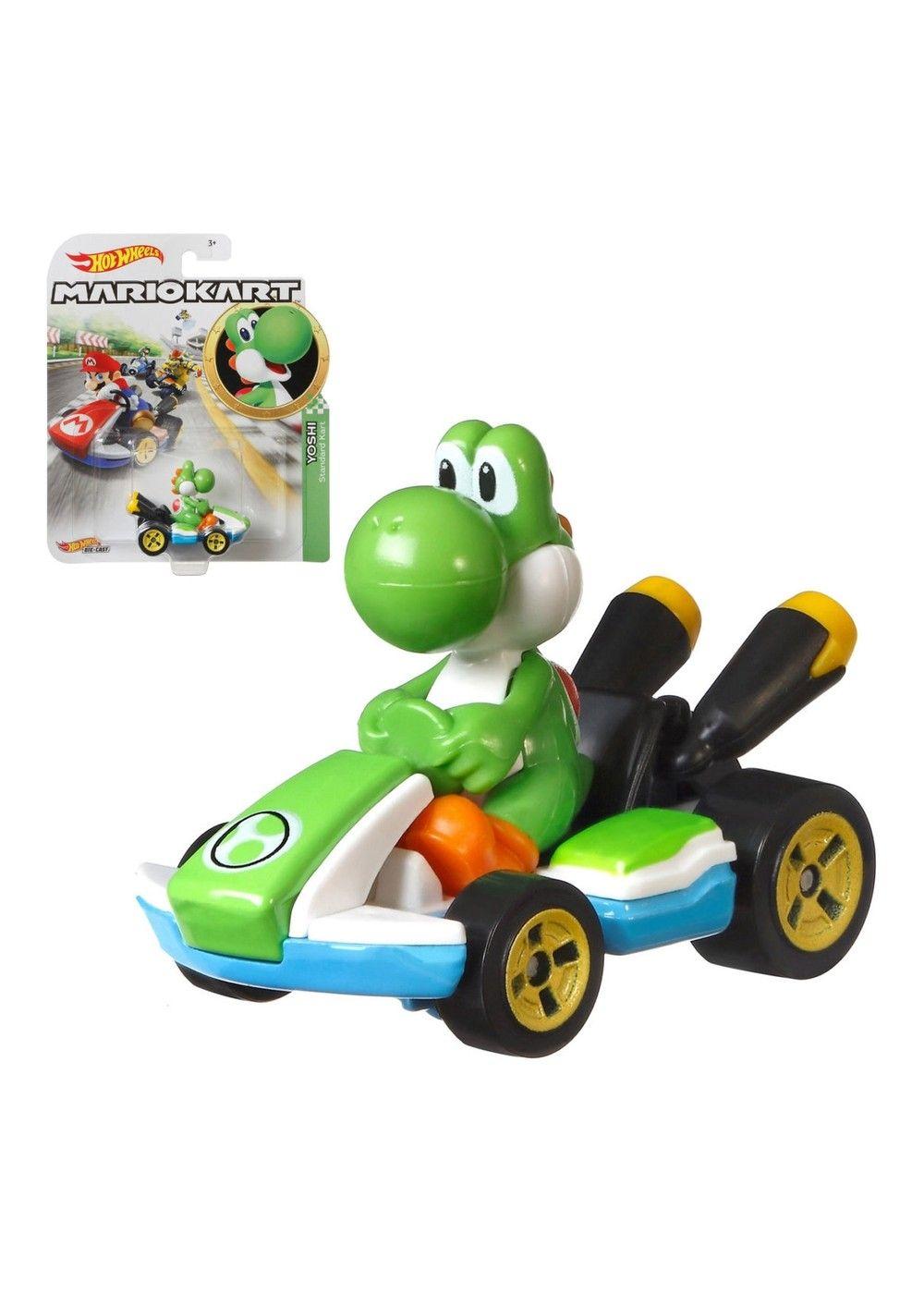 Hot Wheels Mario Kart Personajes Escala 1:64 - Yoshi-0