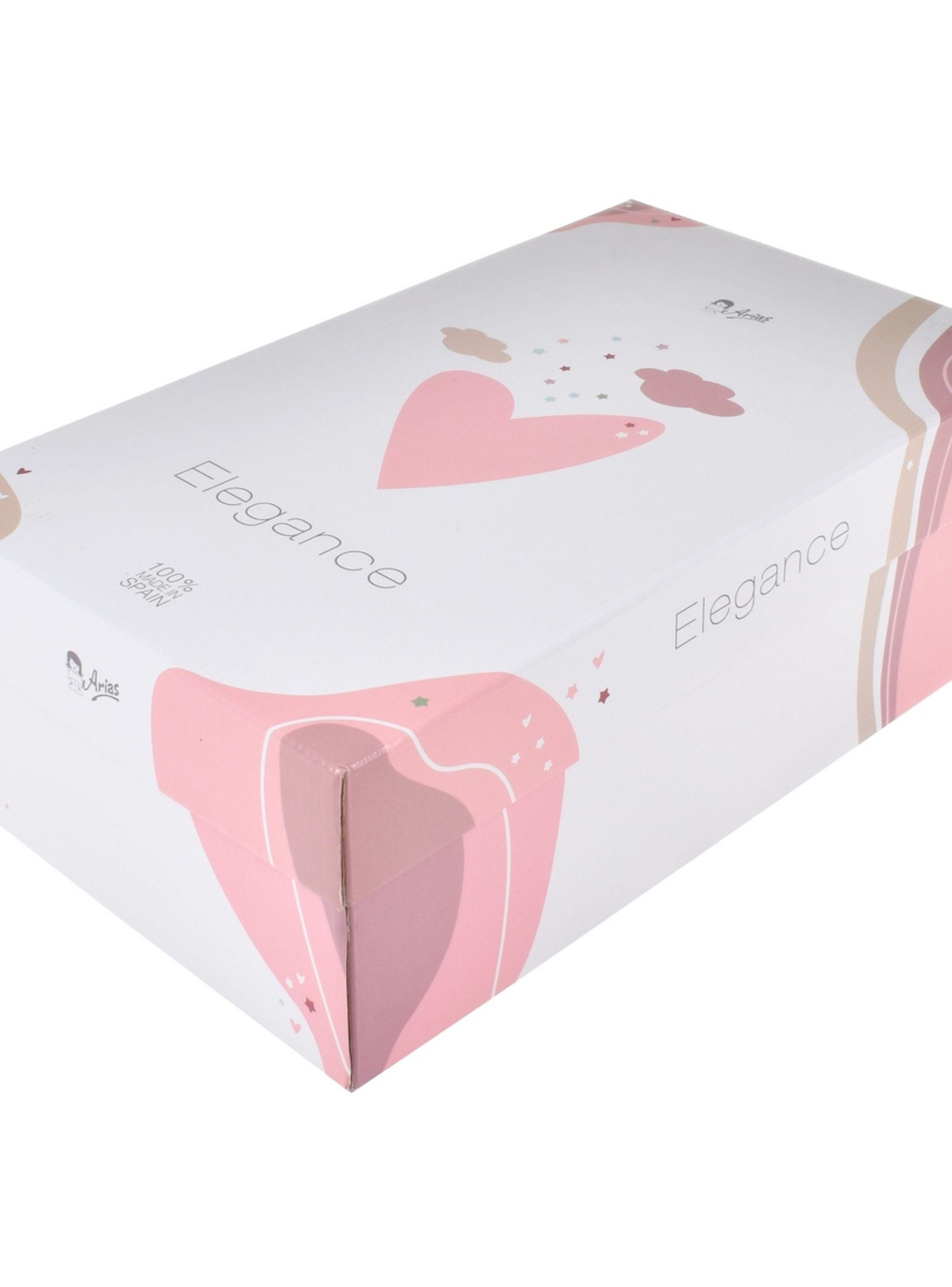 Muñeca Elegance Natal Azul Con Saco De Dormir 30 Cm Arias-4