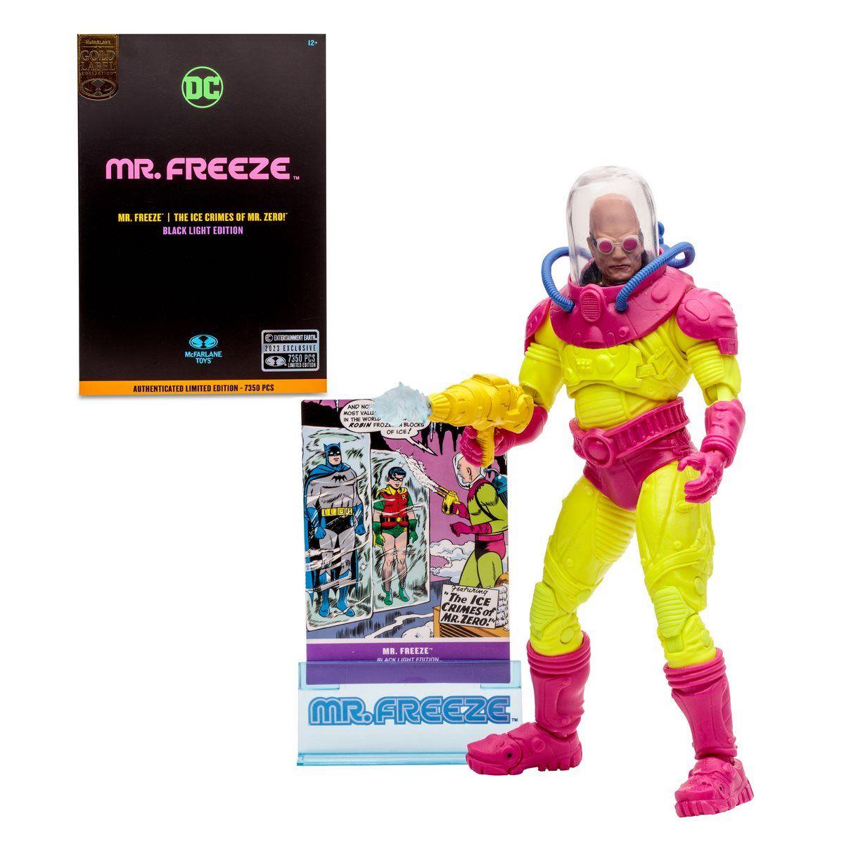 FIGURA DC MULTIVERSE 18 CMS MR FREEZE BLACK LIGHT GOLD LABEL DE MC FARLANE-0