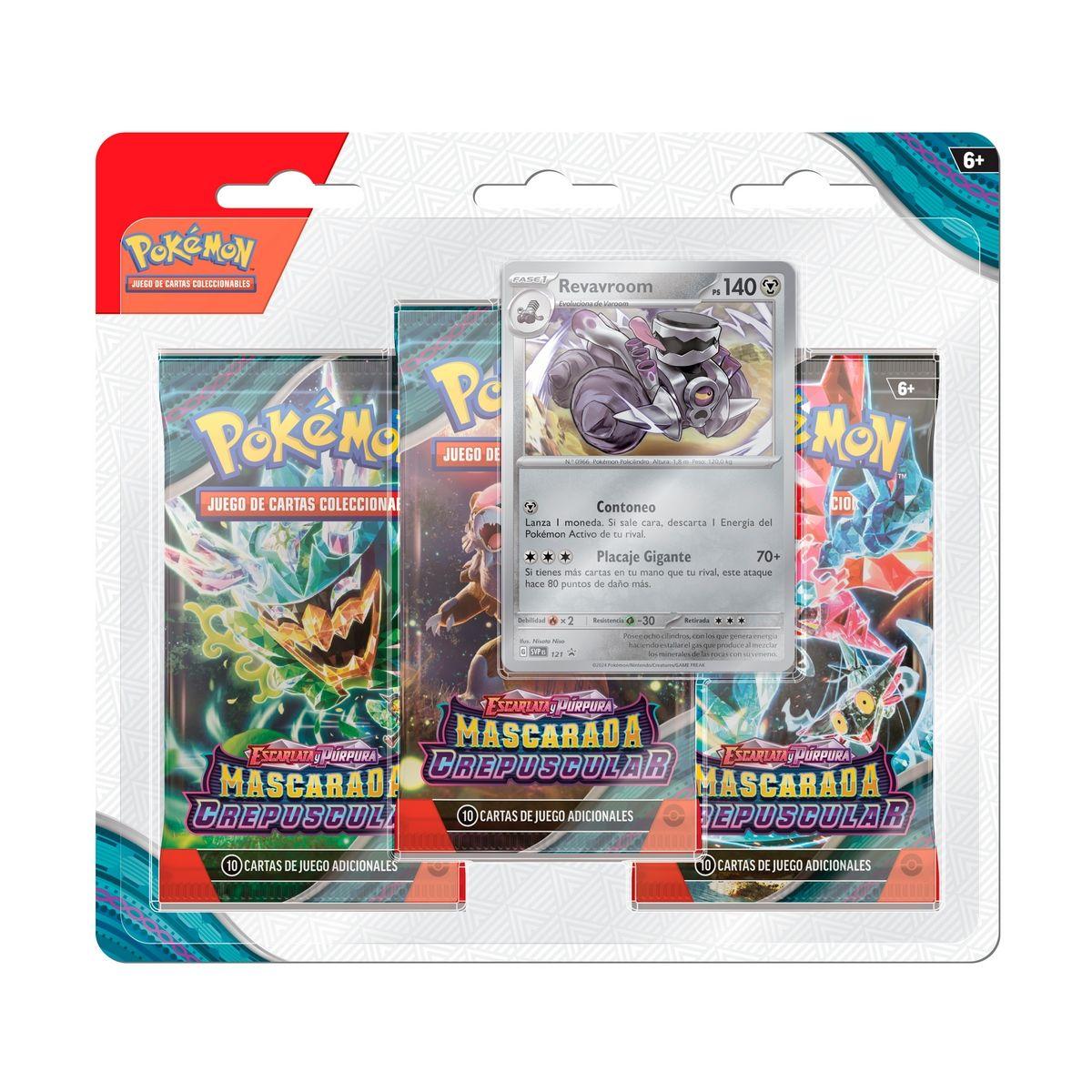 TWILIGHT MASQUERADE 3-PACK BLISTER ESPAÑOL POKEMON-0