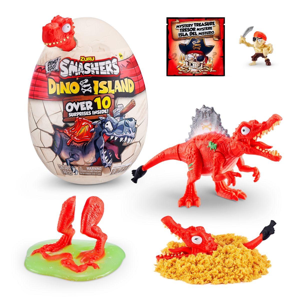 Mini Huevosmashers Dino Island Zuru - Rojo-1