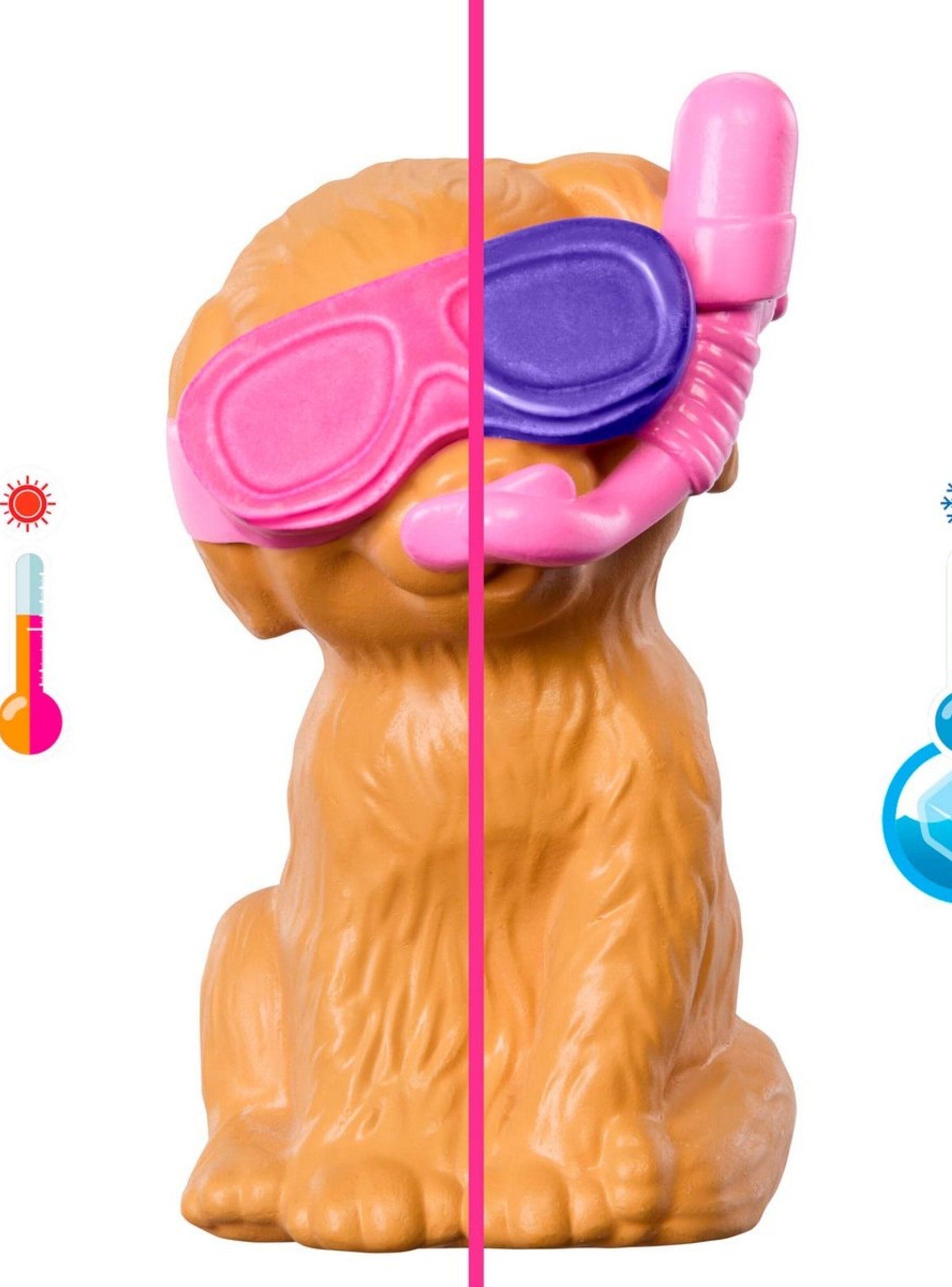 Barbie set de juego fiesta en la piscina con perritos-3