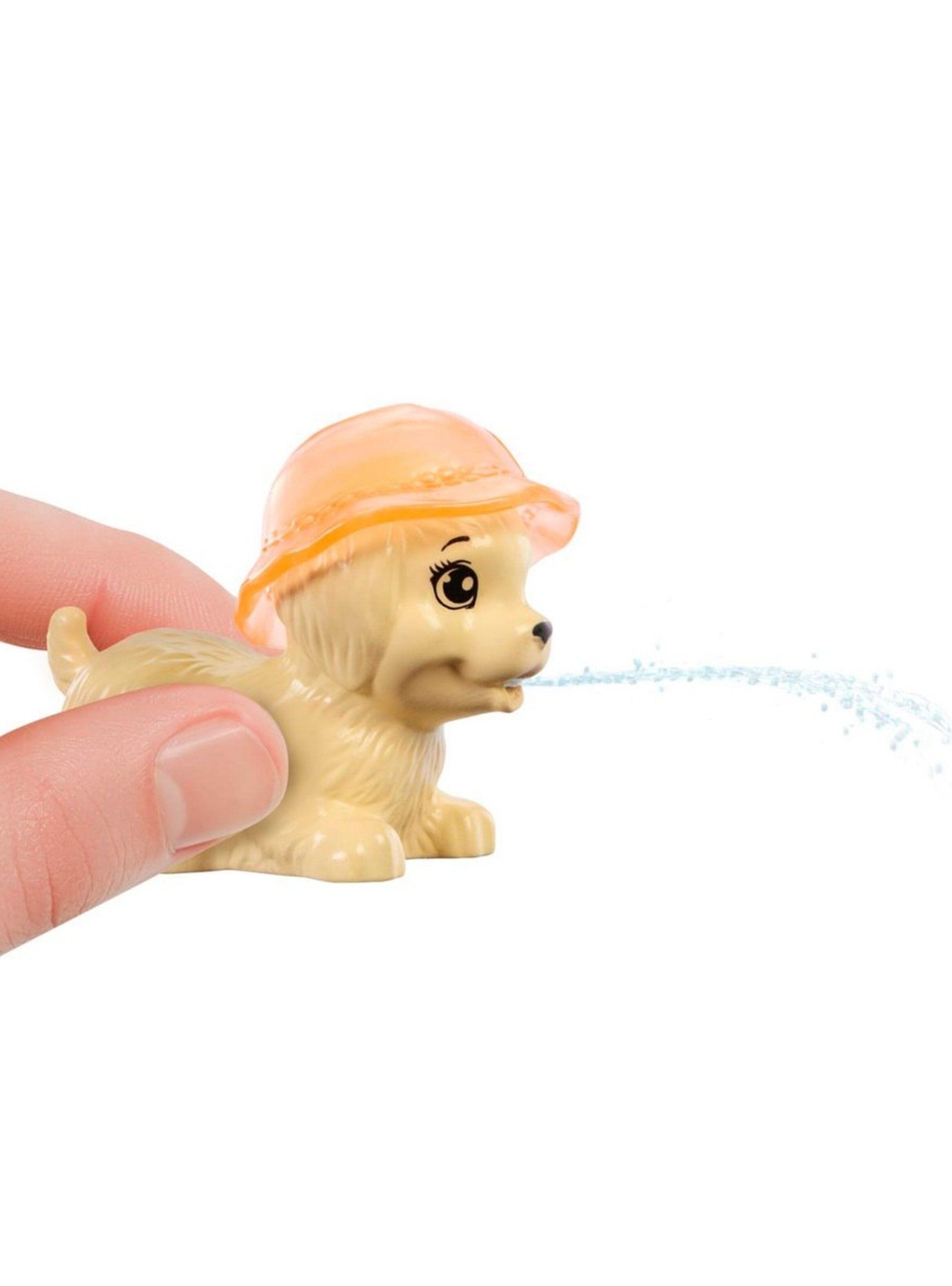 Barbie set de juego fiesta en la piscina con perritos-5