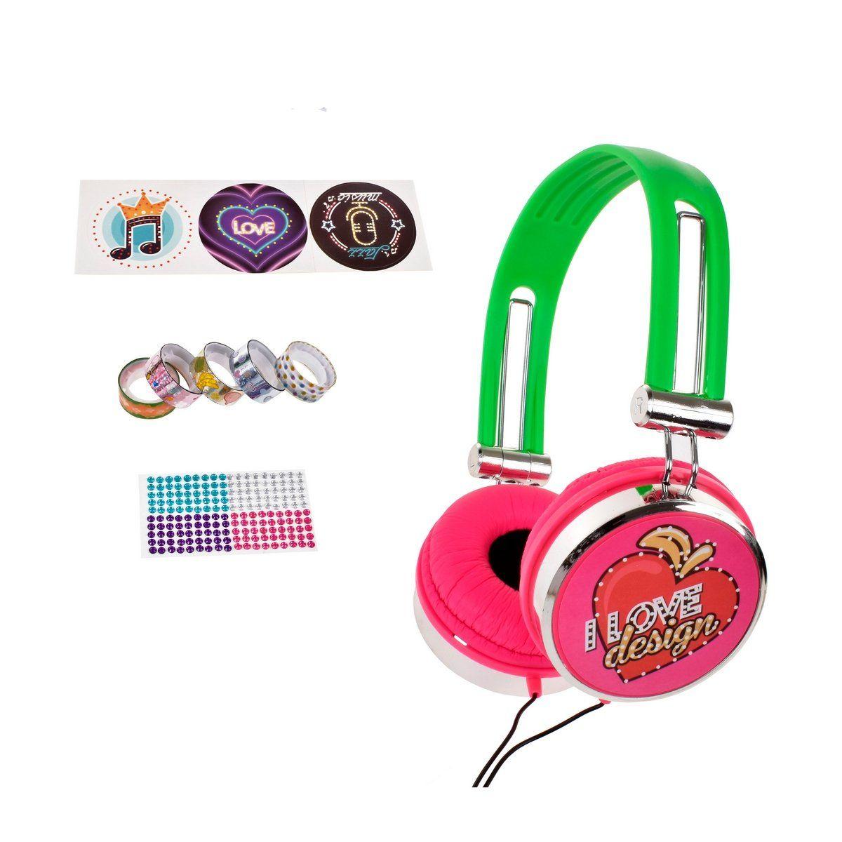 AUDIFONOS PERSONALIZABLES CON CINTAS Y BRILLOS-1