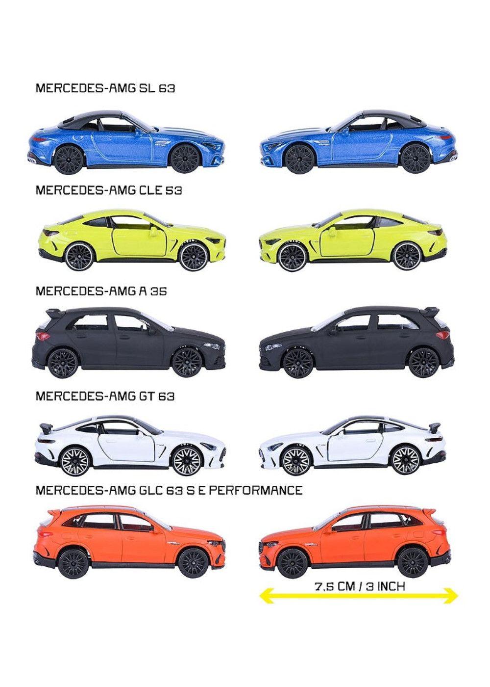 SET 5 VEHICULOS MERCEDES AMG MAJORETTE-3