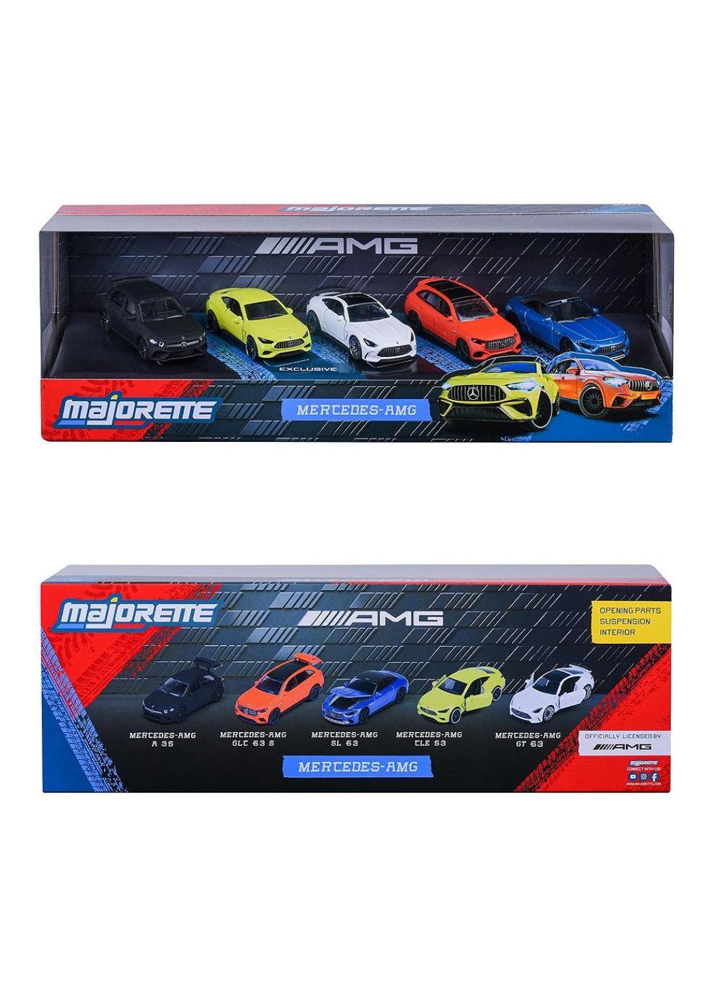 SET 5 VEHICULOS MERCEDES AMG MAJORETTE-4