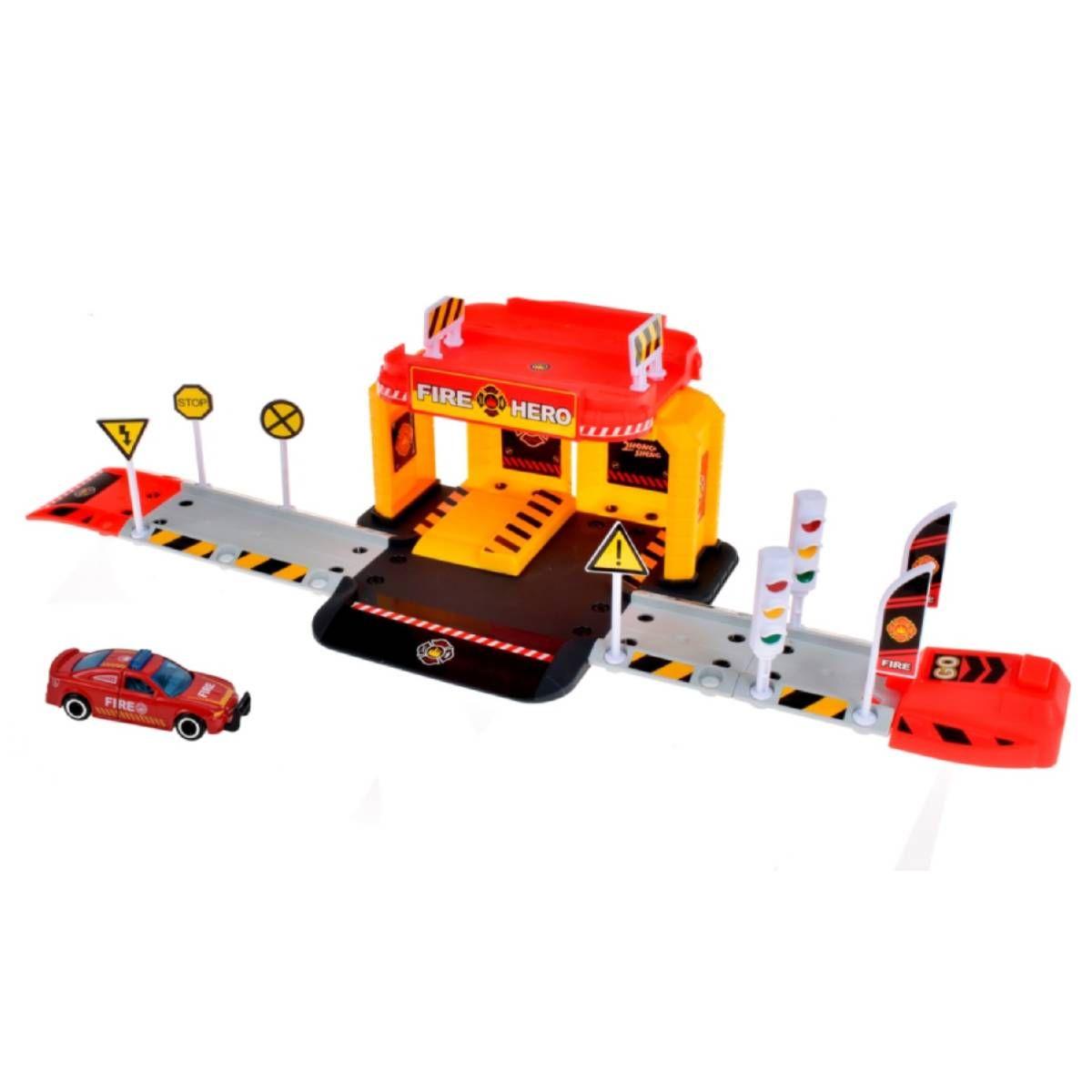 Estacion De Bomberos 30 Piezas - Auto-1