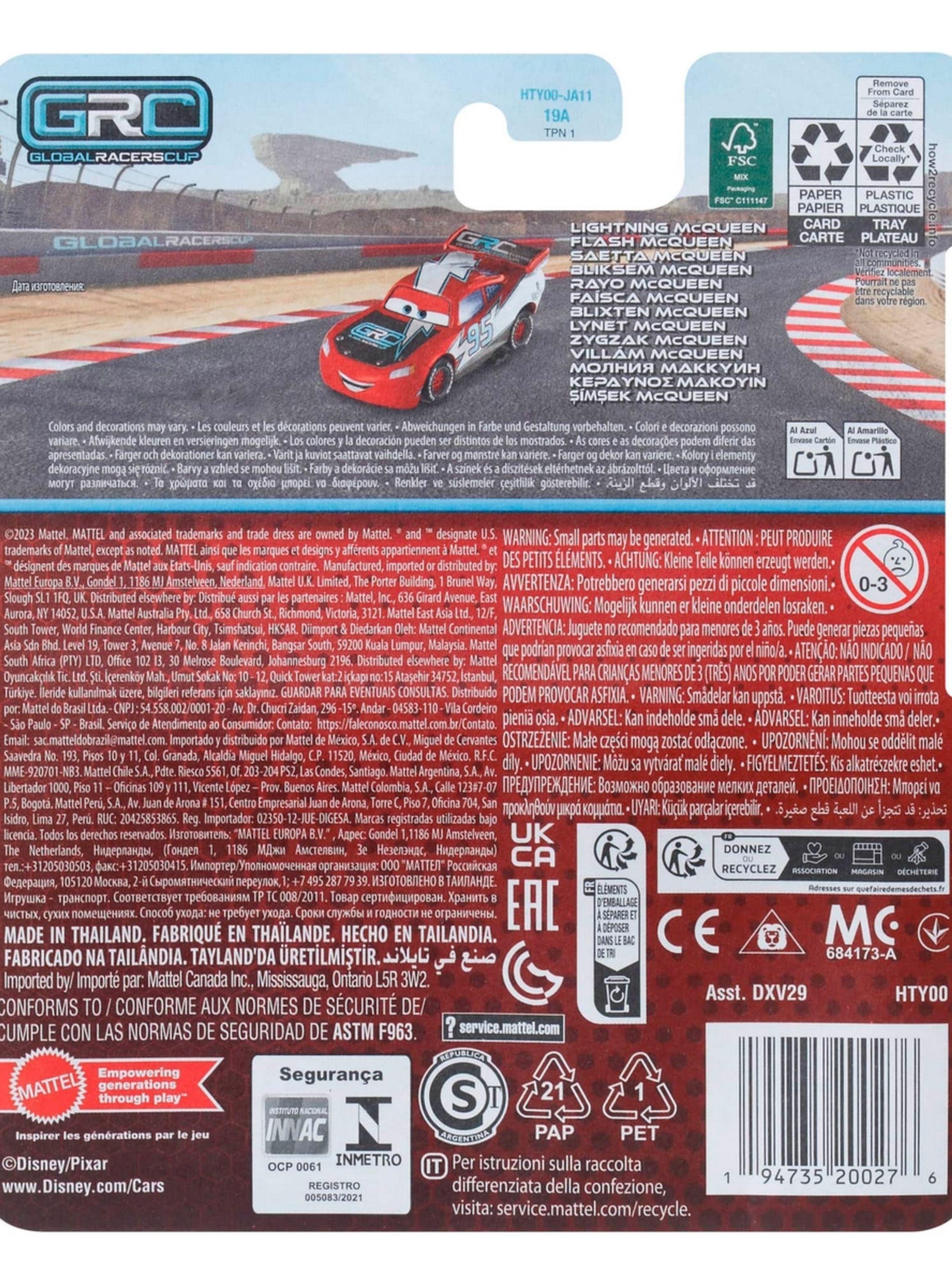 Disney Pixar Cars De Autos Básicos 1:55 - Relámpago McQueen-1