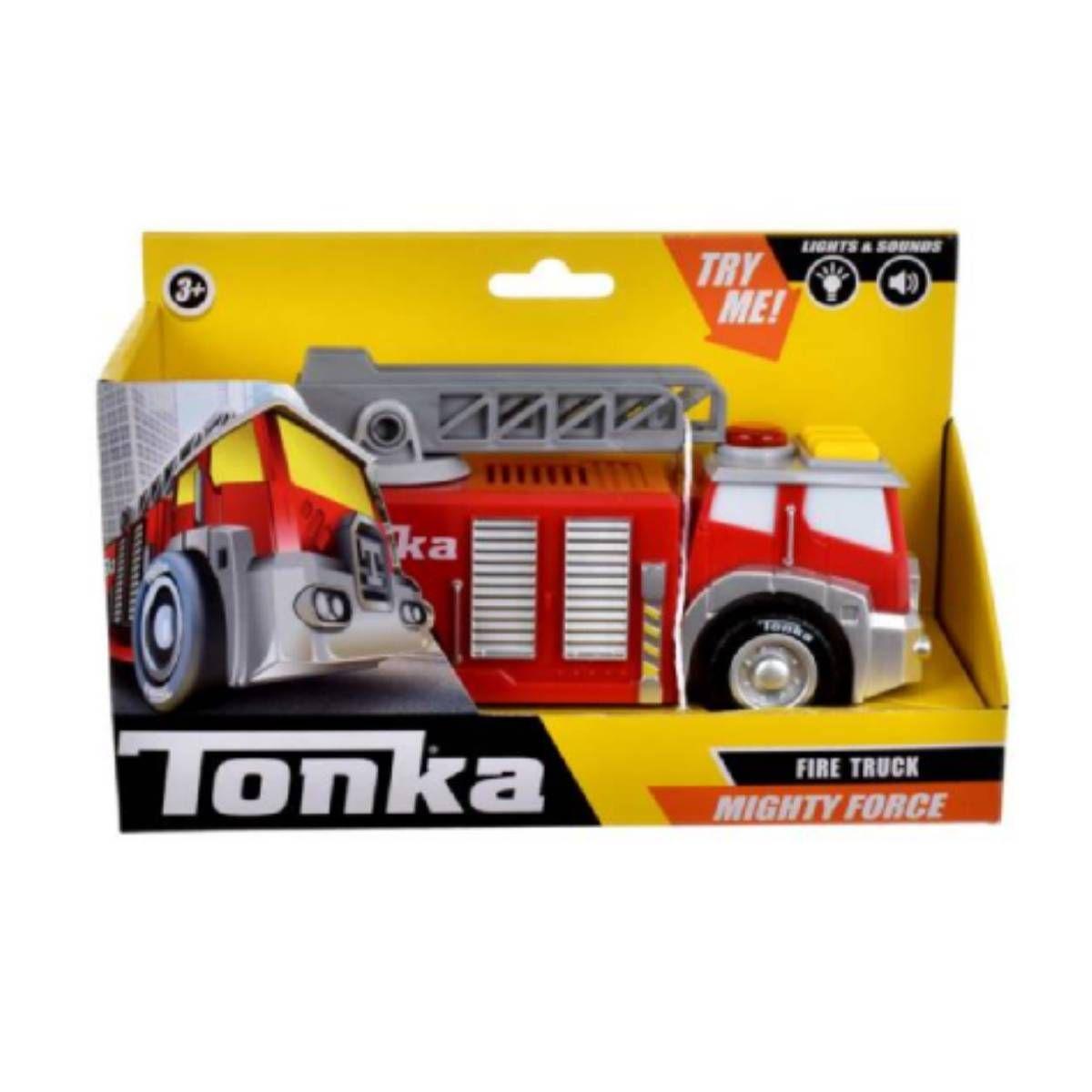 Vehiculo Tonka 18 Cms Con Luces Y Sonidos - Camion De Bomberos-2