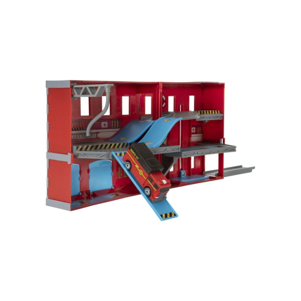 Playset Expandible Con Auto Micro Machines - Fire & Rescue-5