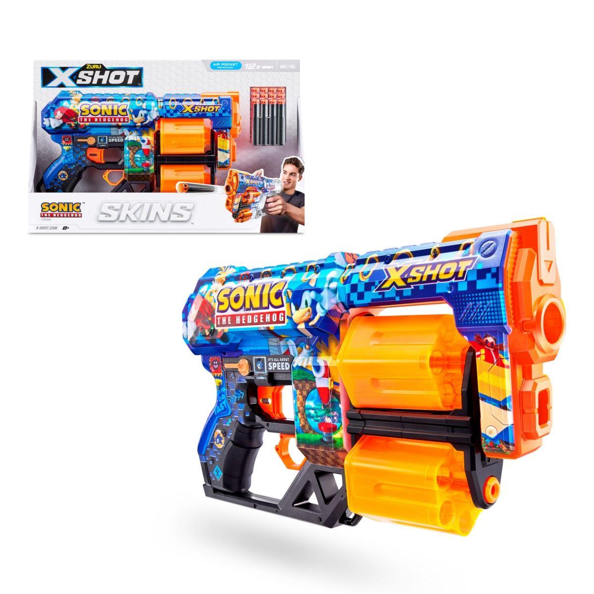 Lanzador Skin Sonic Con 12 Dardos X-shot-0