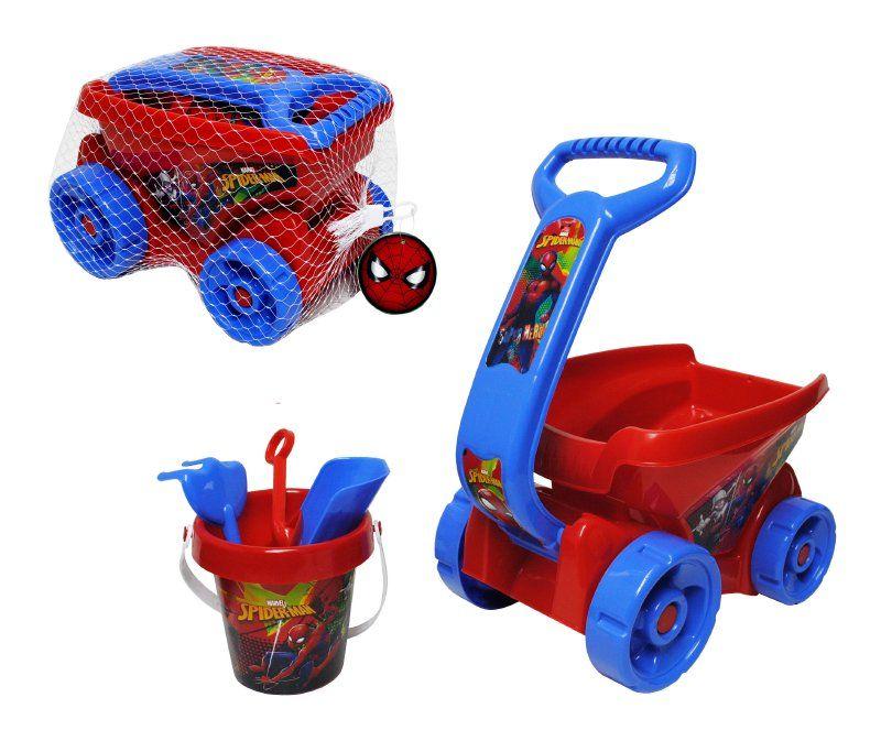 Carro Con Accesorios De Playa Spiderman-0