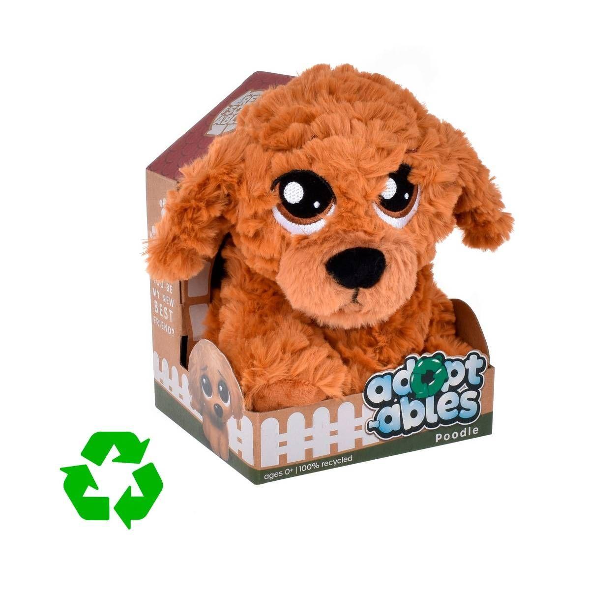 PERRO PELUCHE MATERIAL RECICLADO RESOFTABLES - POODLE-3