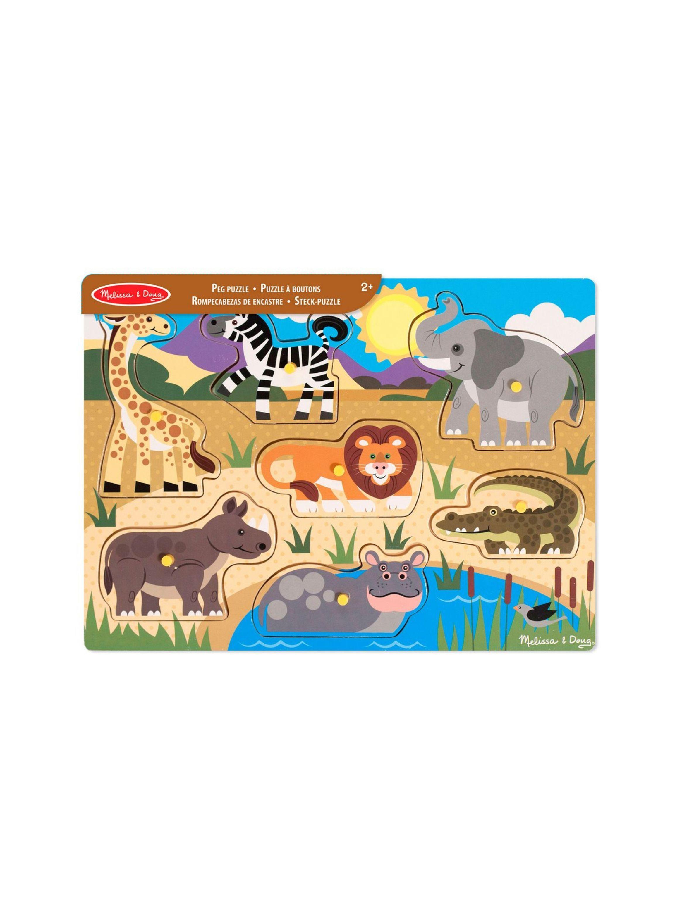 Puzzle didáctico Melissa and Doug 8 piezas jungla-2