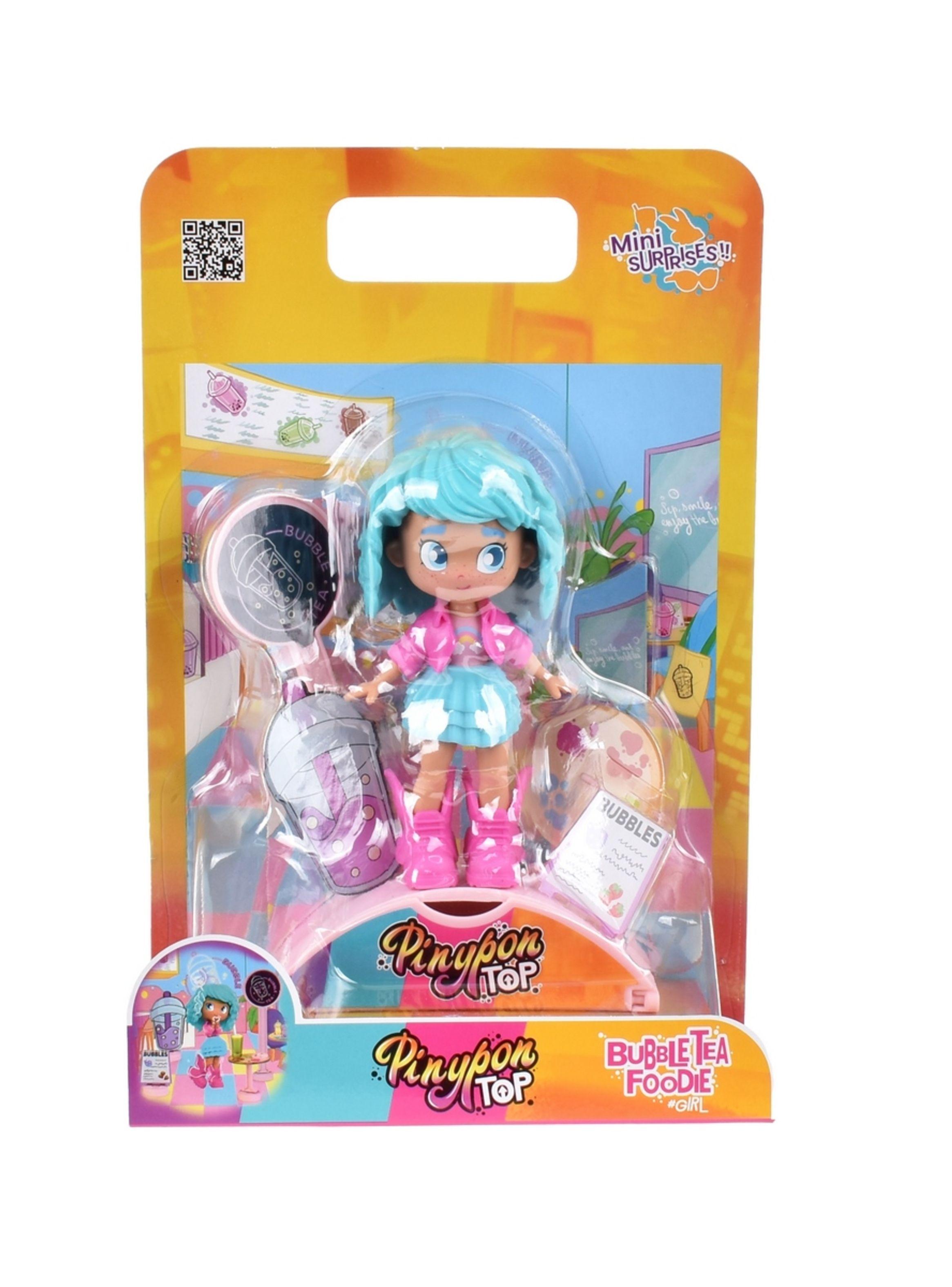 Muñeca 11 Cm Foodie Girls Pinypon Top - Té De Burbujas-2
