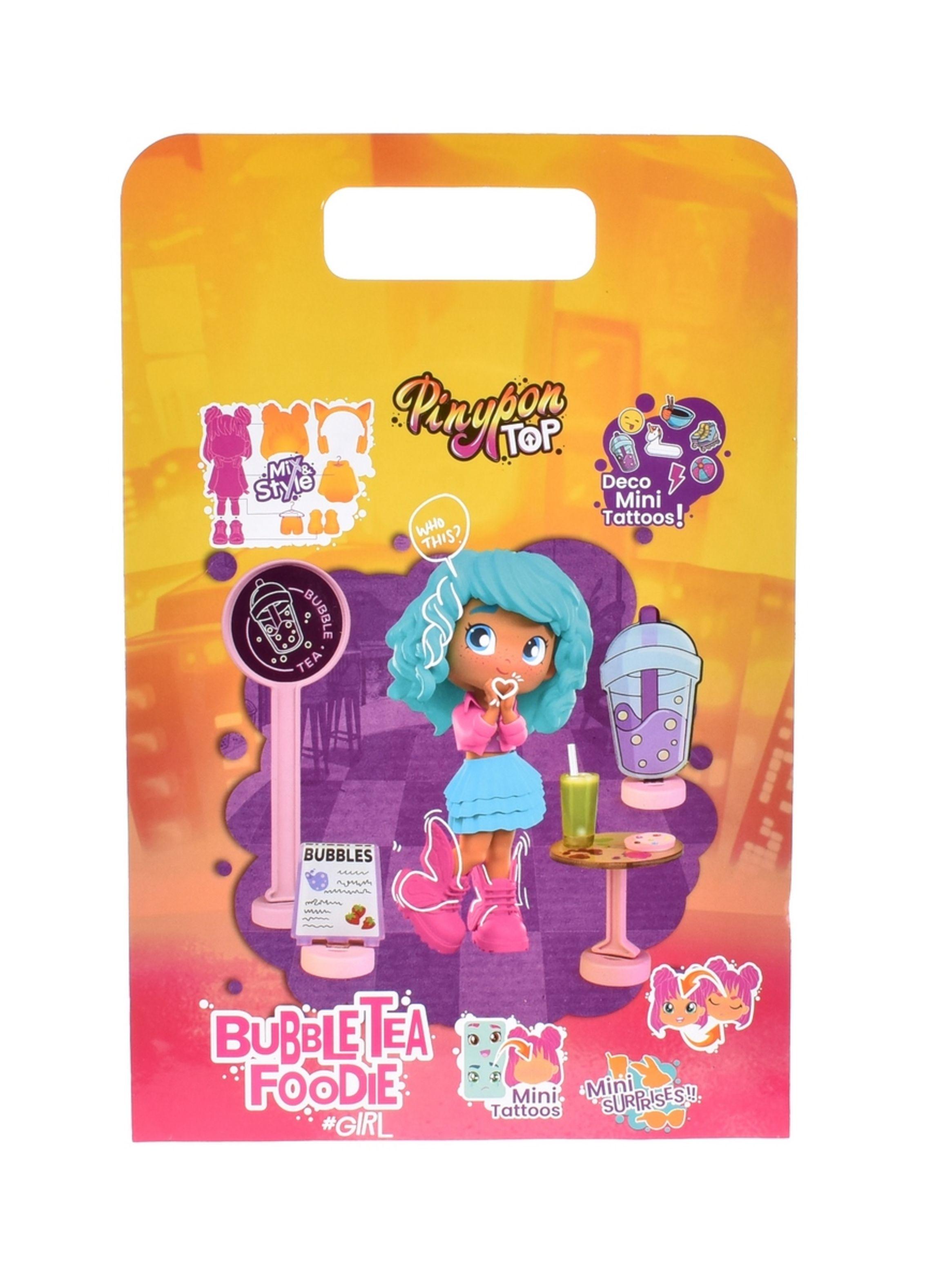 Muñeca 11 Cm Foodie Girls Pinypon Top - Té De Burbujas-3