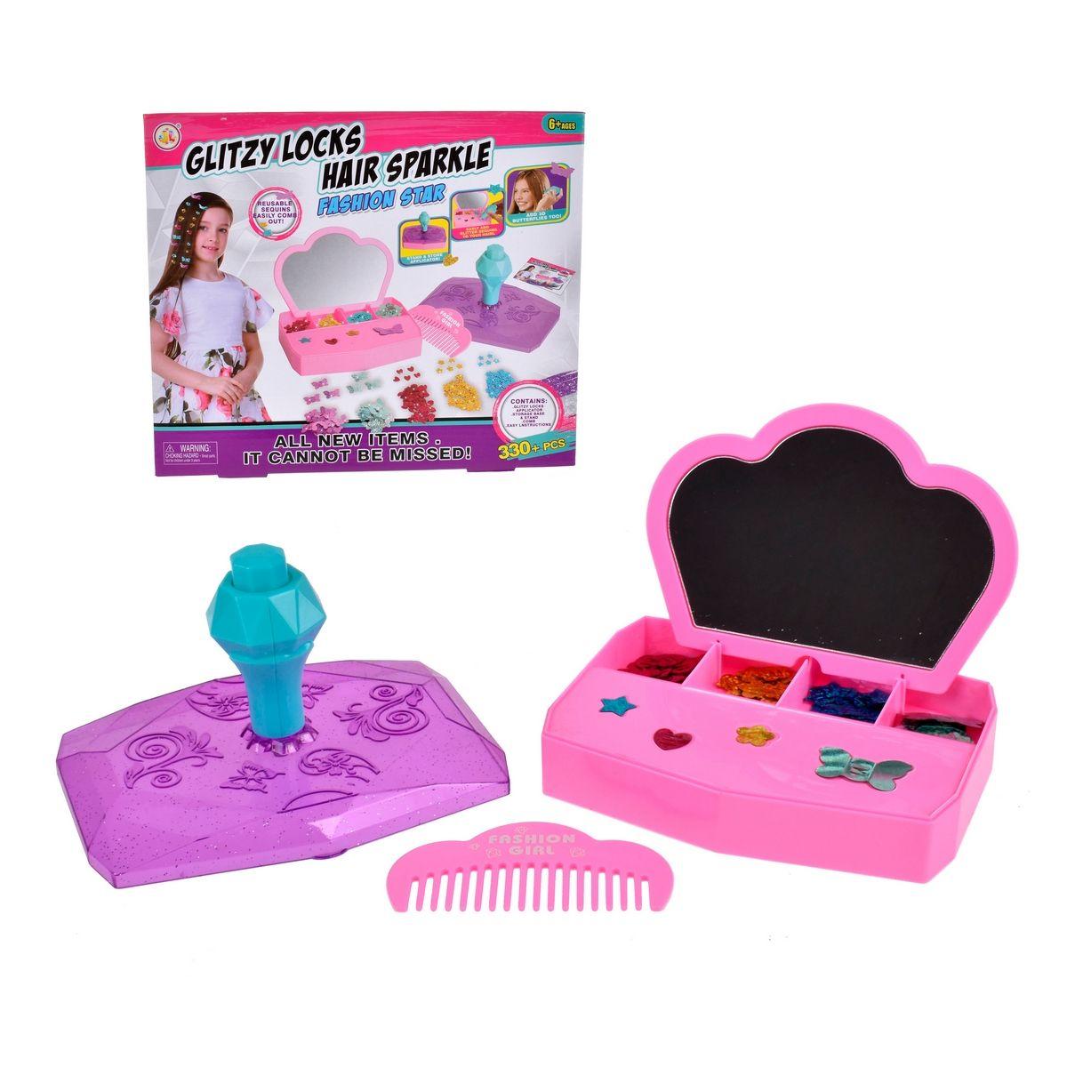 Set De Clips Brillantes Para El Pelo Con Aplicador-0