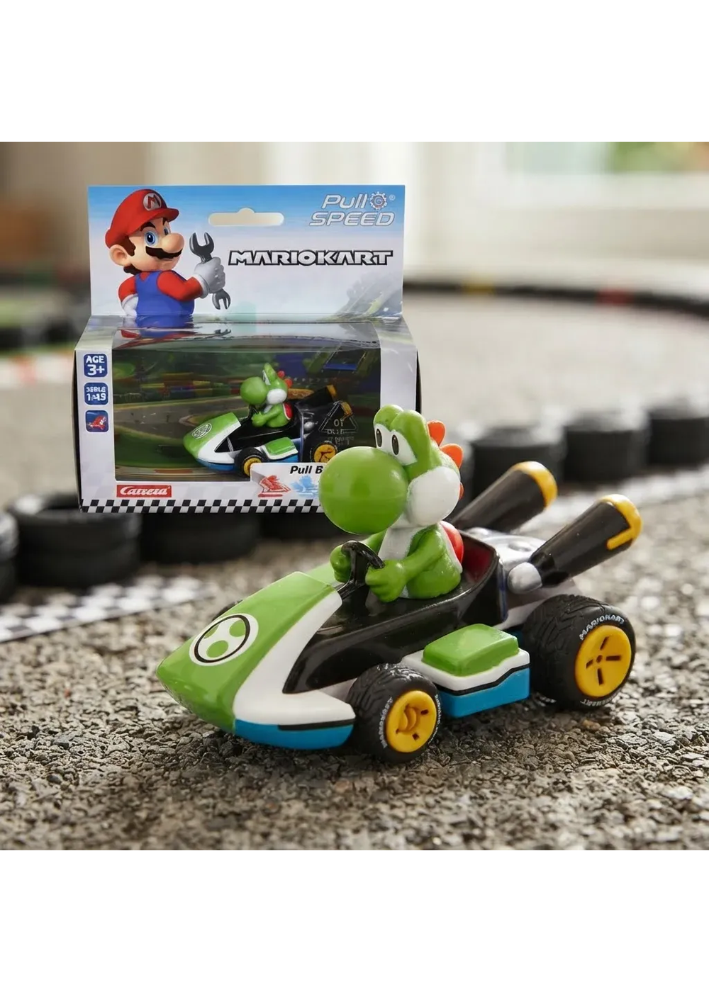 Auto Pull Back Nintendo Mario Kart 8 Escala 1:43 - Yoshi-1