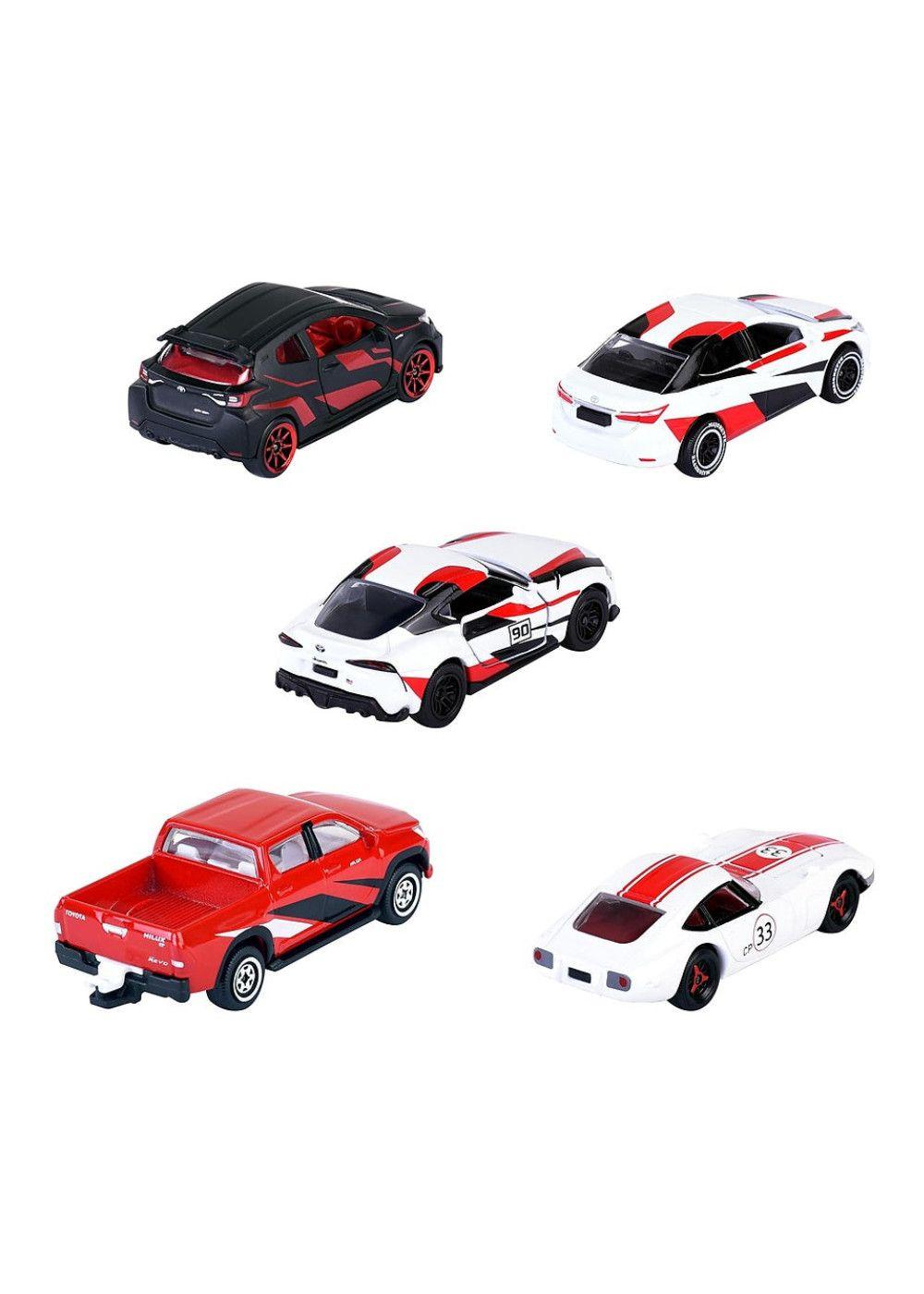SET 5 VEHICULOS TOYOTA RACING MAJORETTE-2
