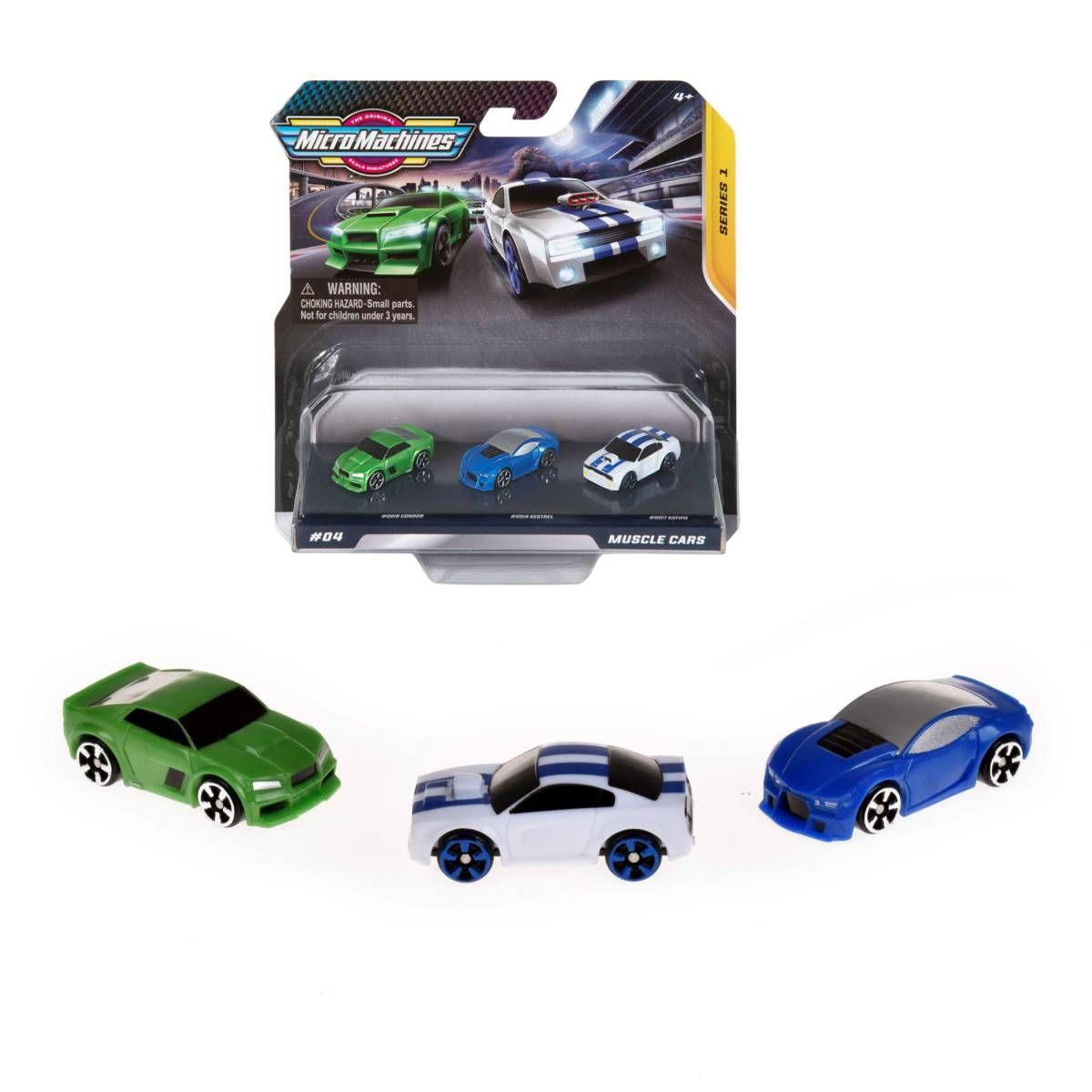 Pack 2 A 3 Autos Micro Machines - Muscle Cars-0