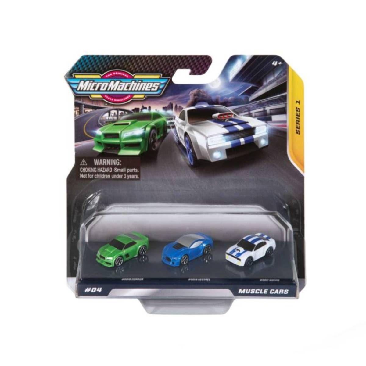Pack 2 A 3 Autos Micro Machines - Muscle Cars-2