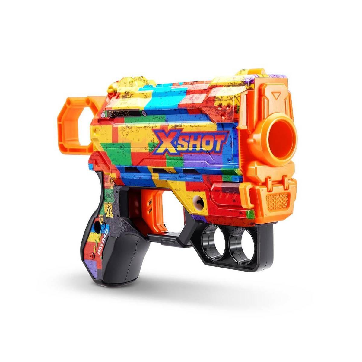 LANZA DARDOS MENACE SKINS CON 8 DARDOS X-SHOT - STRIPER-4