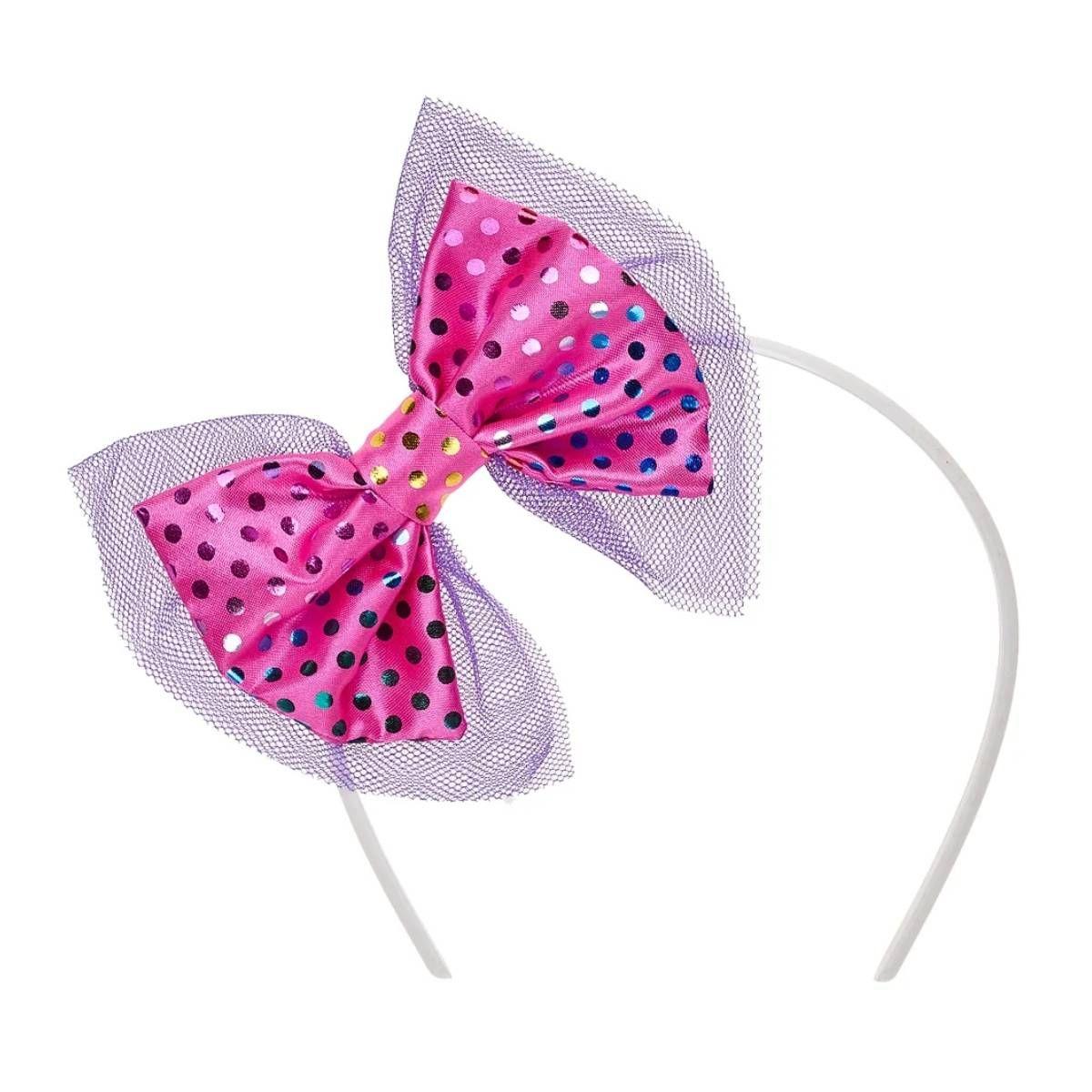 Cintillo Moño Fucsia Con Puntos Build A Bear-1