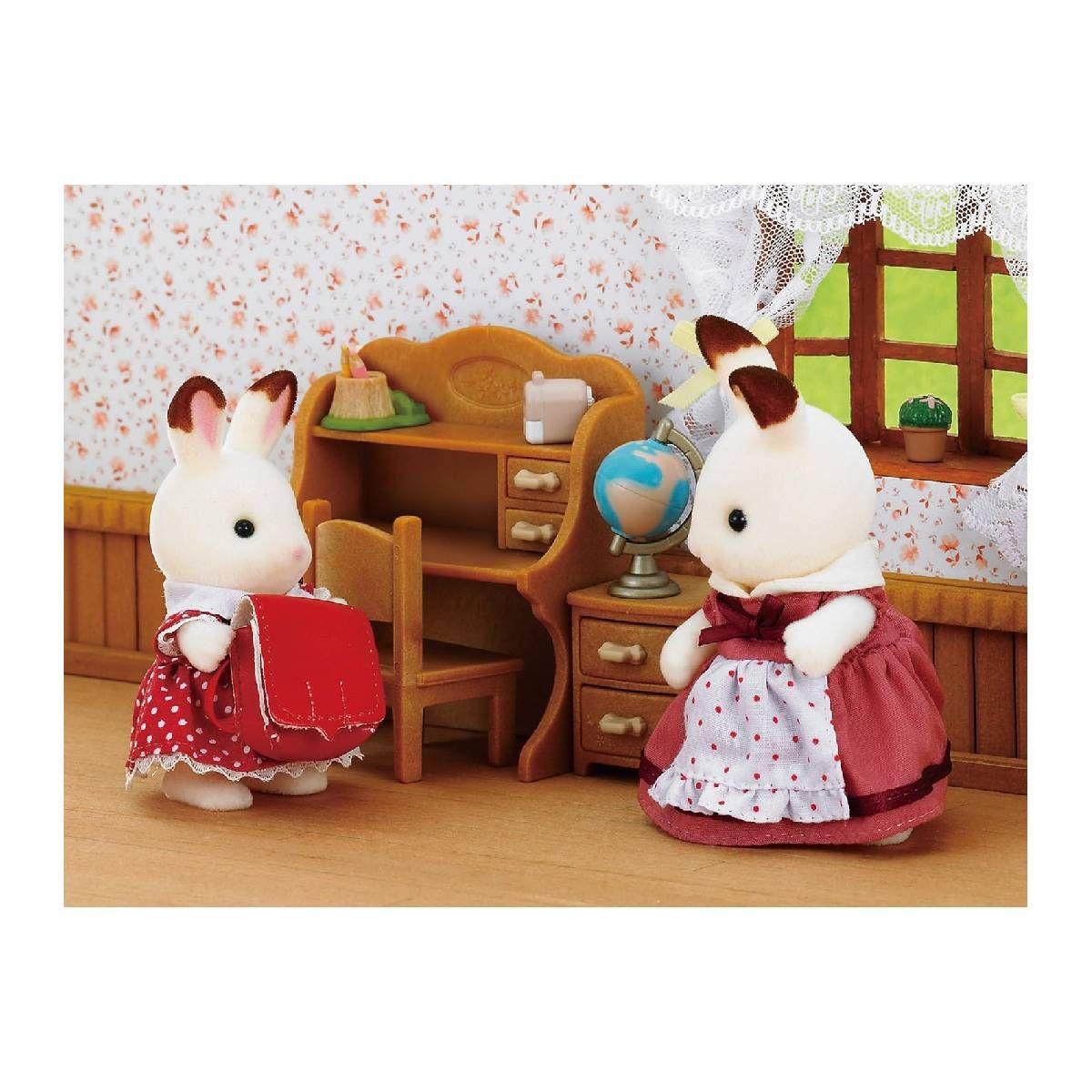 Set Escritorio Freya Conejo Chocolate Sylvanian Families-1