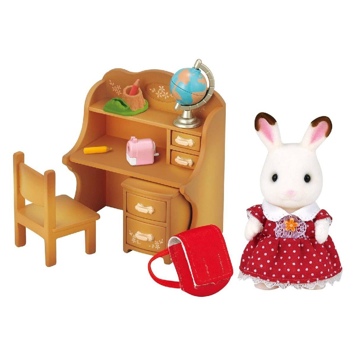 Set Escritorio Freya Conejo Chocolate Sylvanian Families-2