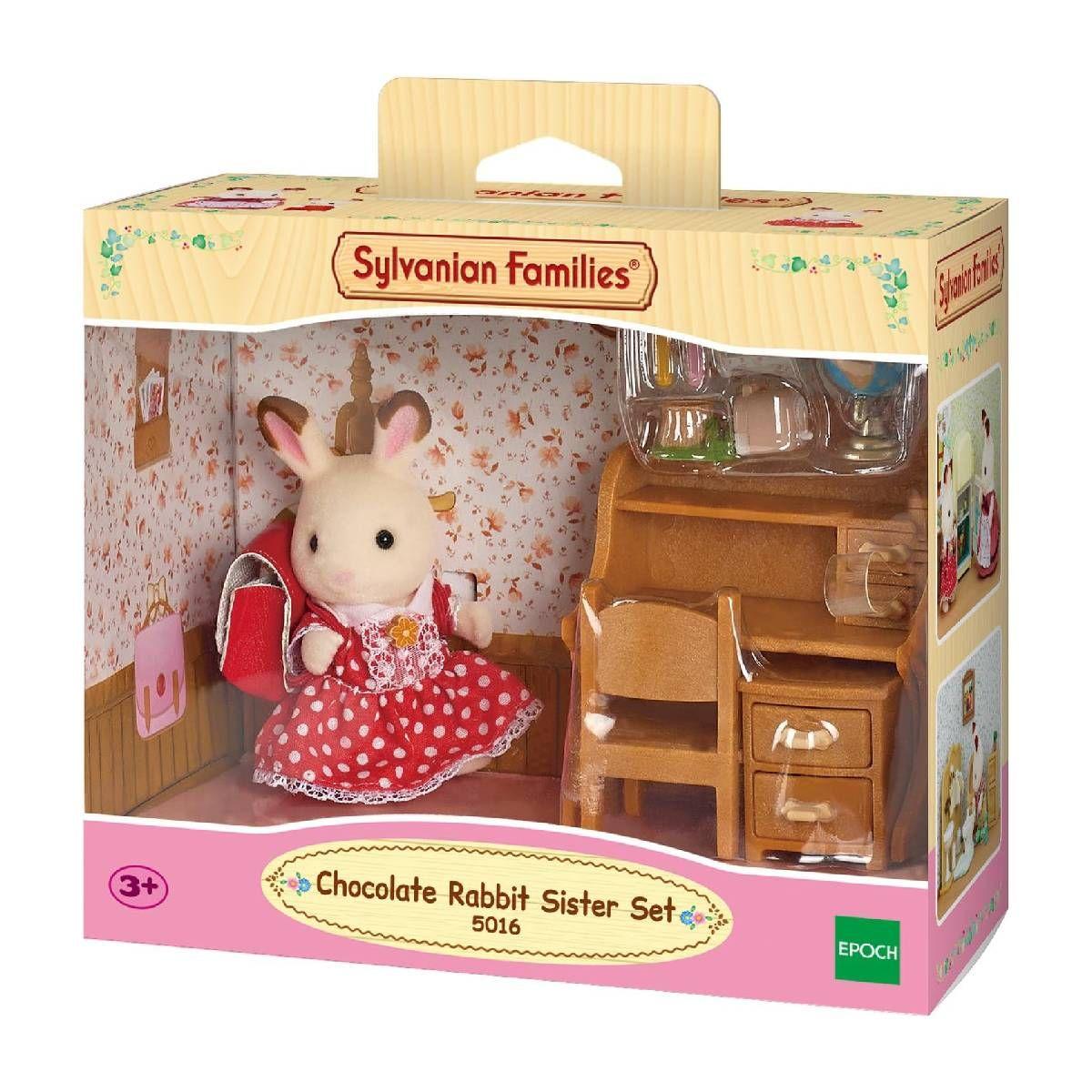 Set Escritorio Freya Conejo Chocolate Sylvanian Families-3