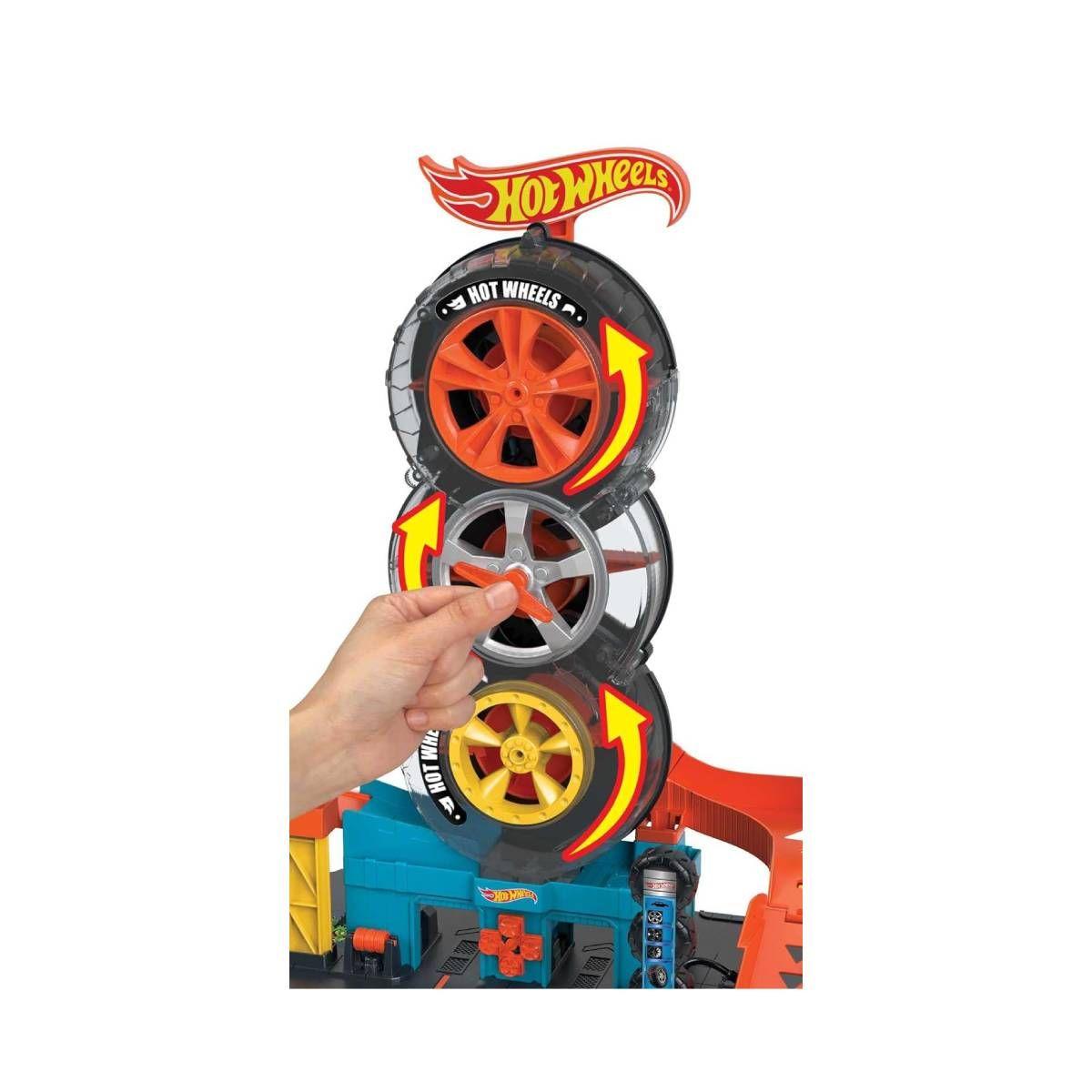 Hot Wheels City Super Tienda De Llantas-4